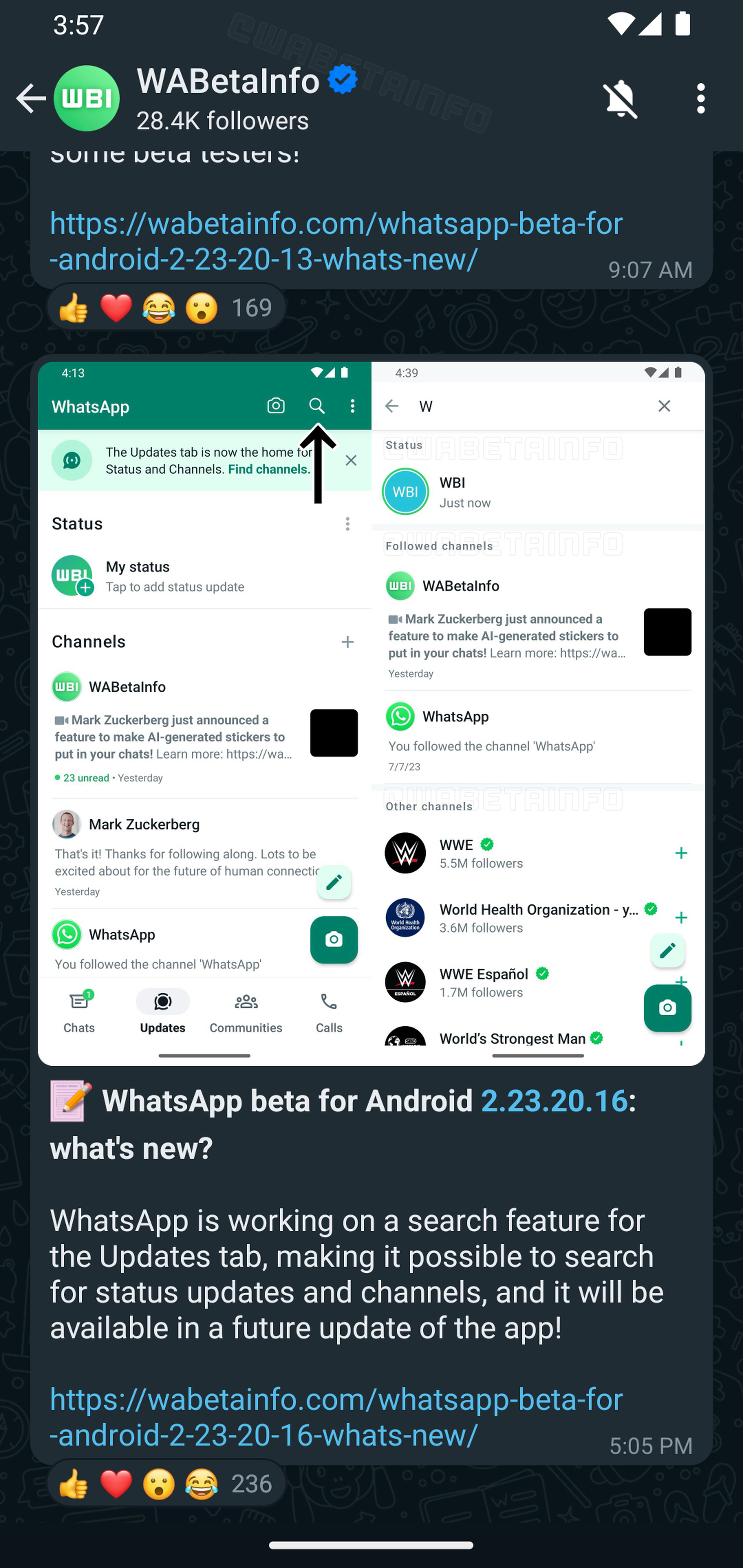WhatsApp trabaja en nuevas marcas de verificación para canales y empresas
