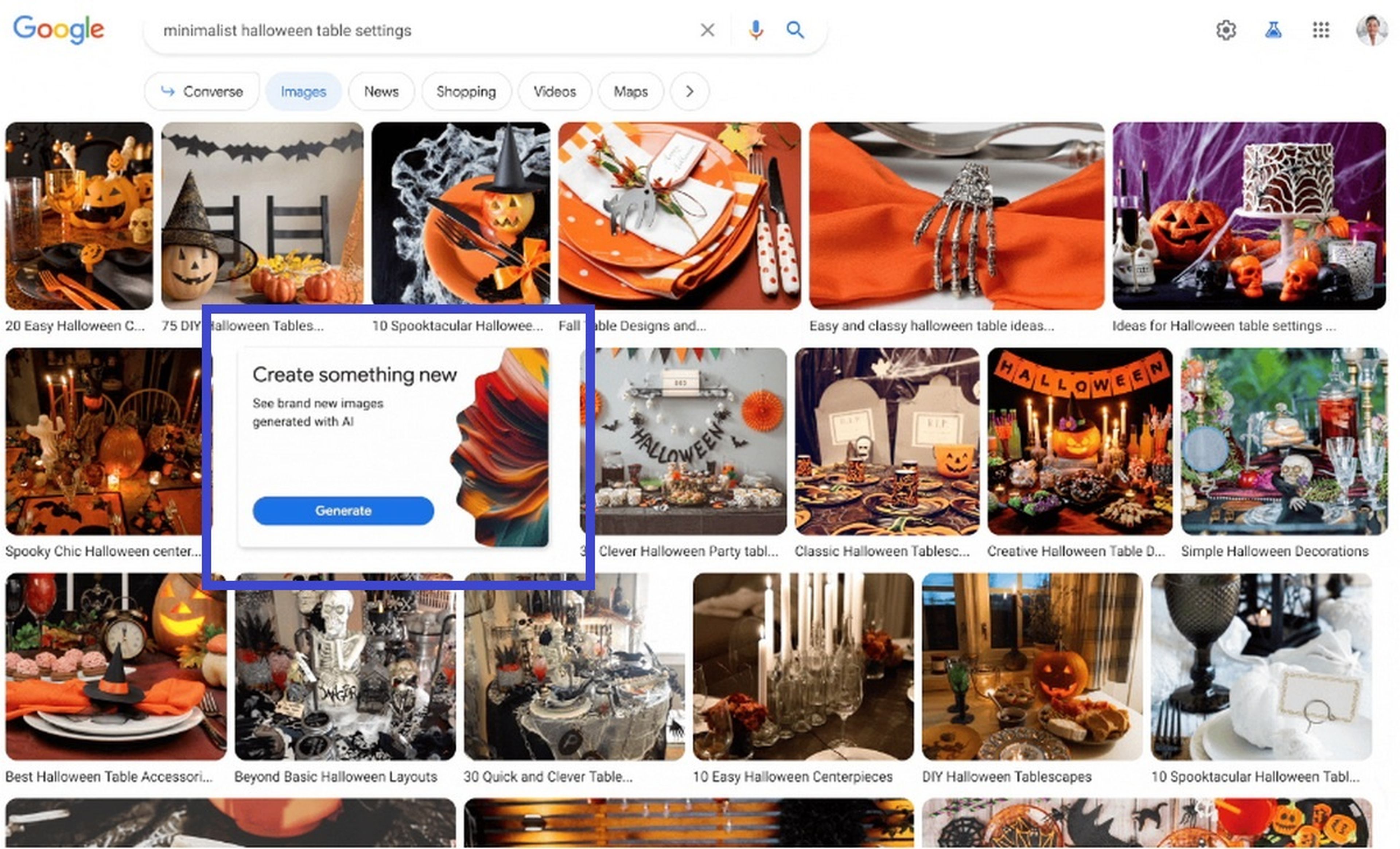 El buscador de Google integra la generación de imágenes mediante IA