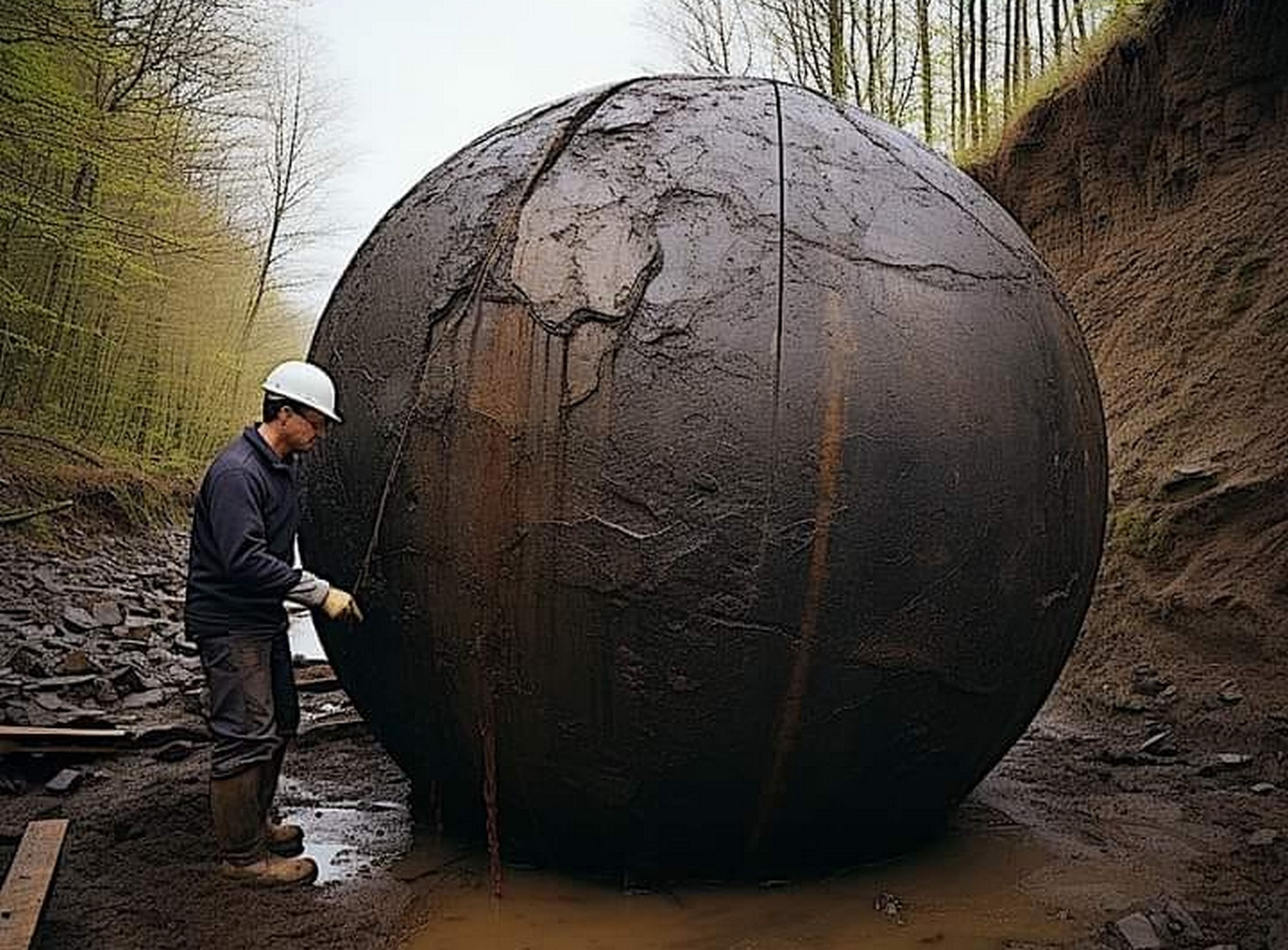 Encuentran la bola de piedra más grande del mundo, ¿natural, o creada por humanos?