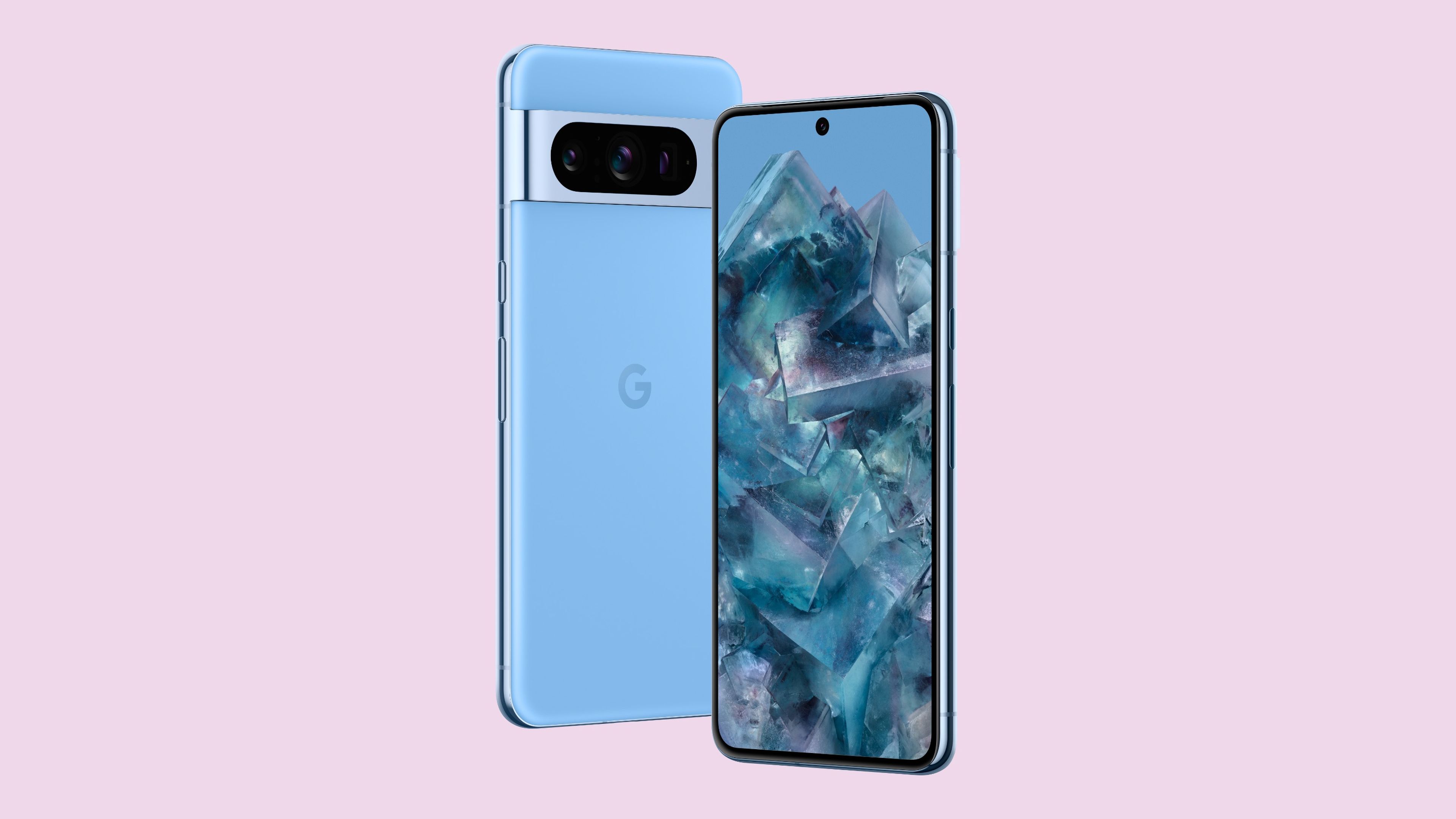 Google Pixel 8 Pro en color azul.