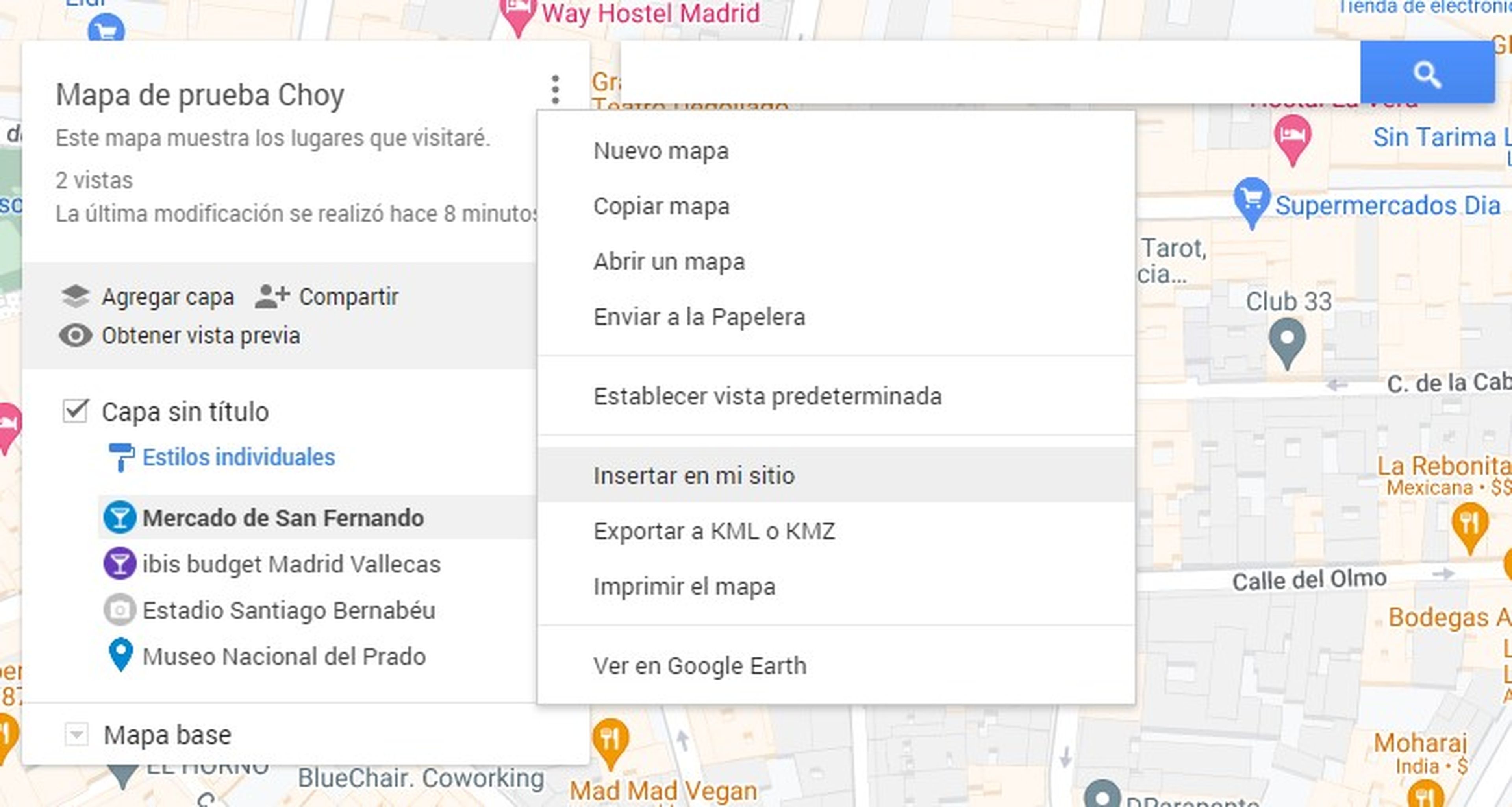 Incrusta tu mapa personalizado a una página web