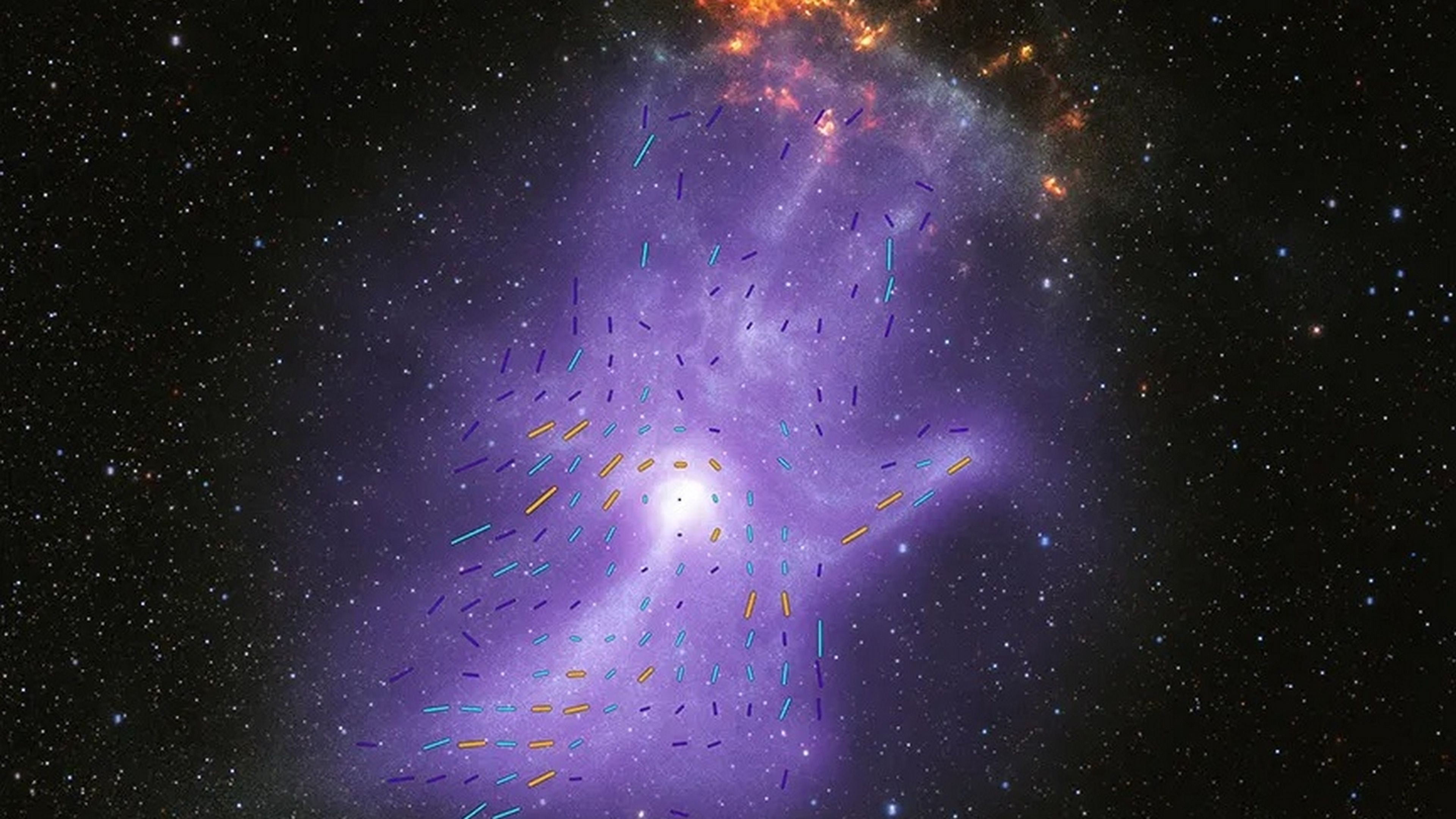 La NASA revela la foto de una mano cósmica fantasmal