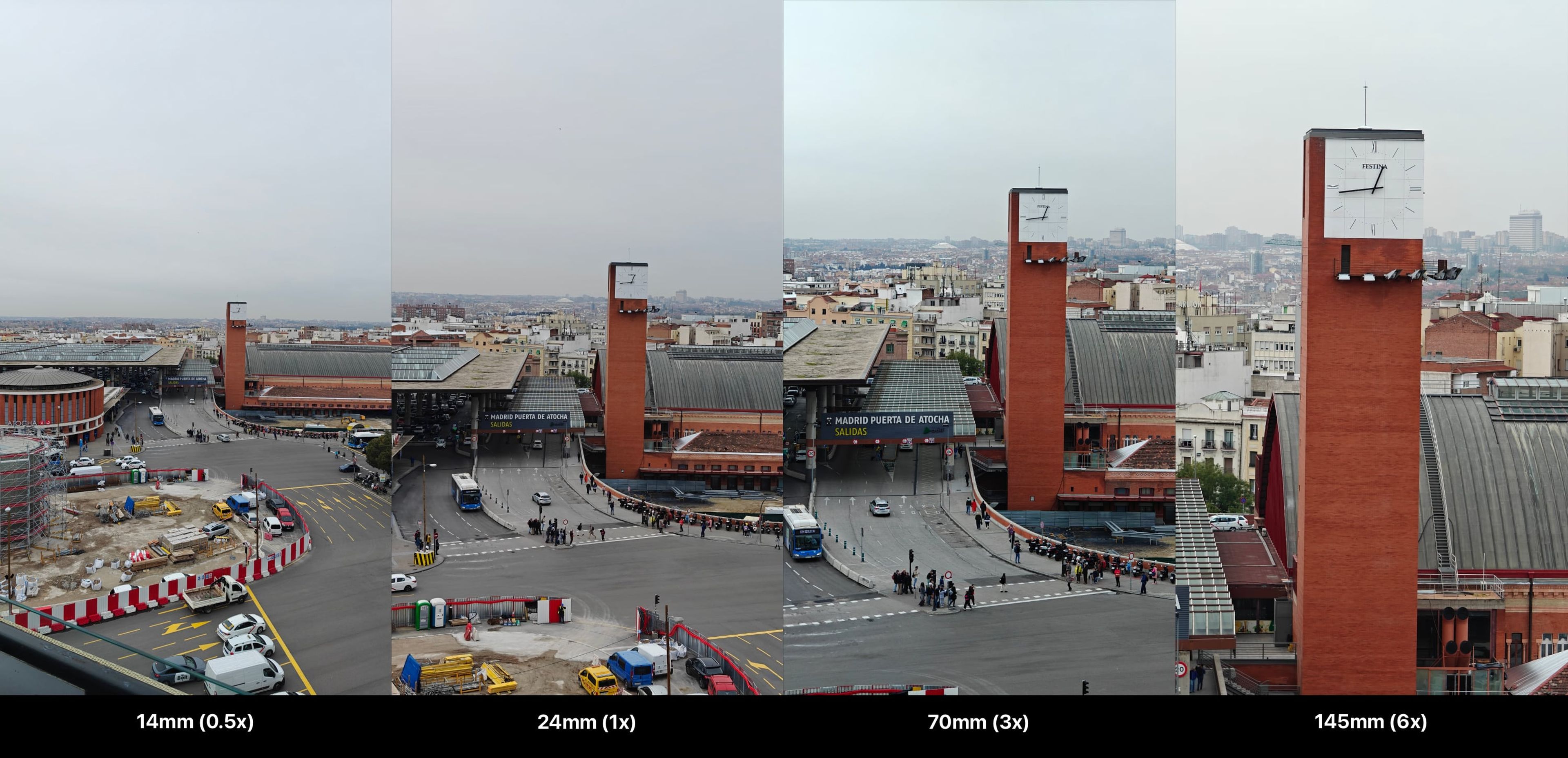 Diferentes distancias focales de OnePlus Open