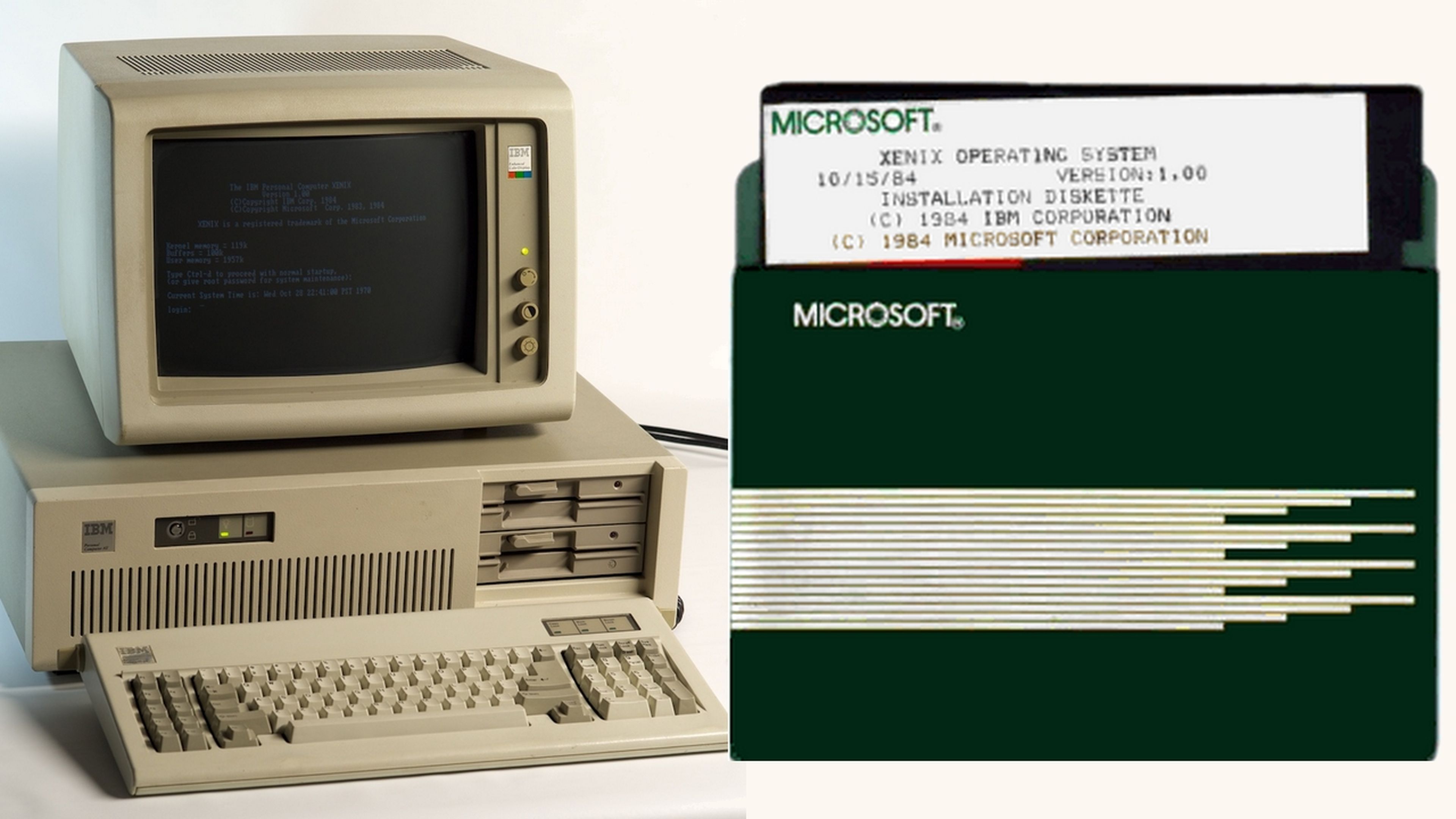 AsÃ­ era Xenix, el primer sistema operativo de Microsoft, antes de MS-DOS y Windows