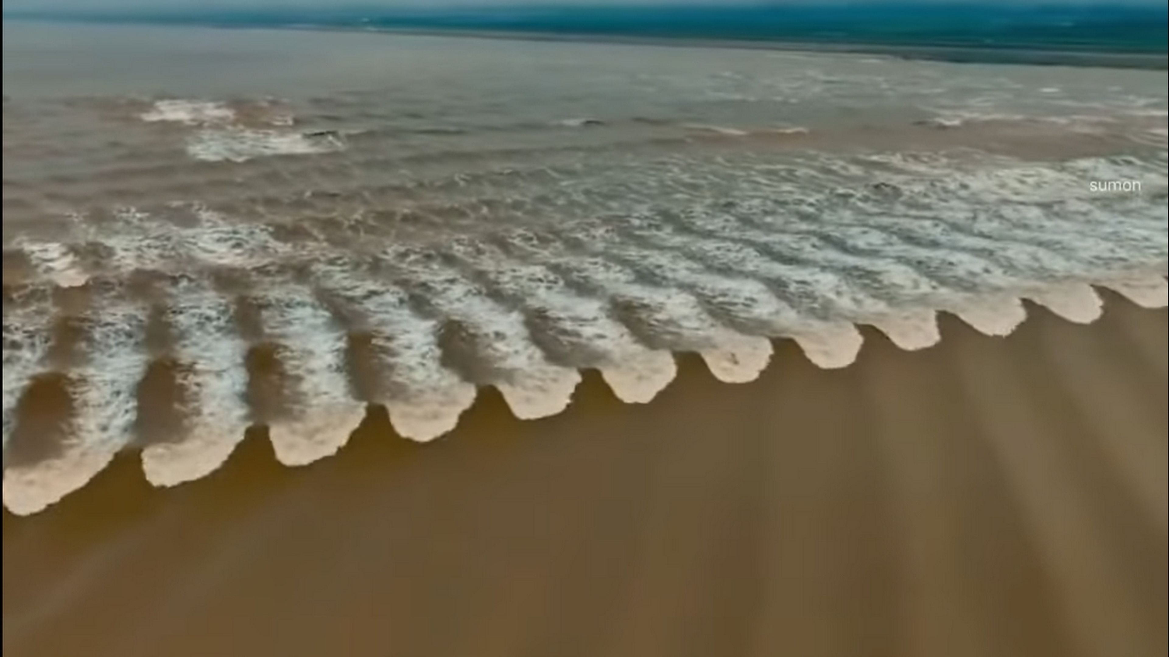 Qué son las olas de escama de pescado, solo se producen en un lugar del mundo