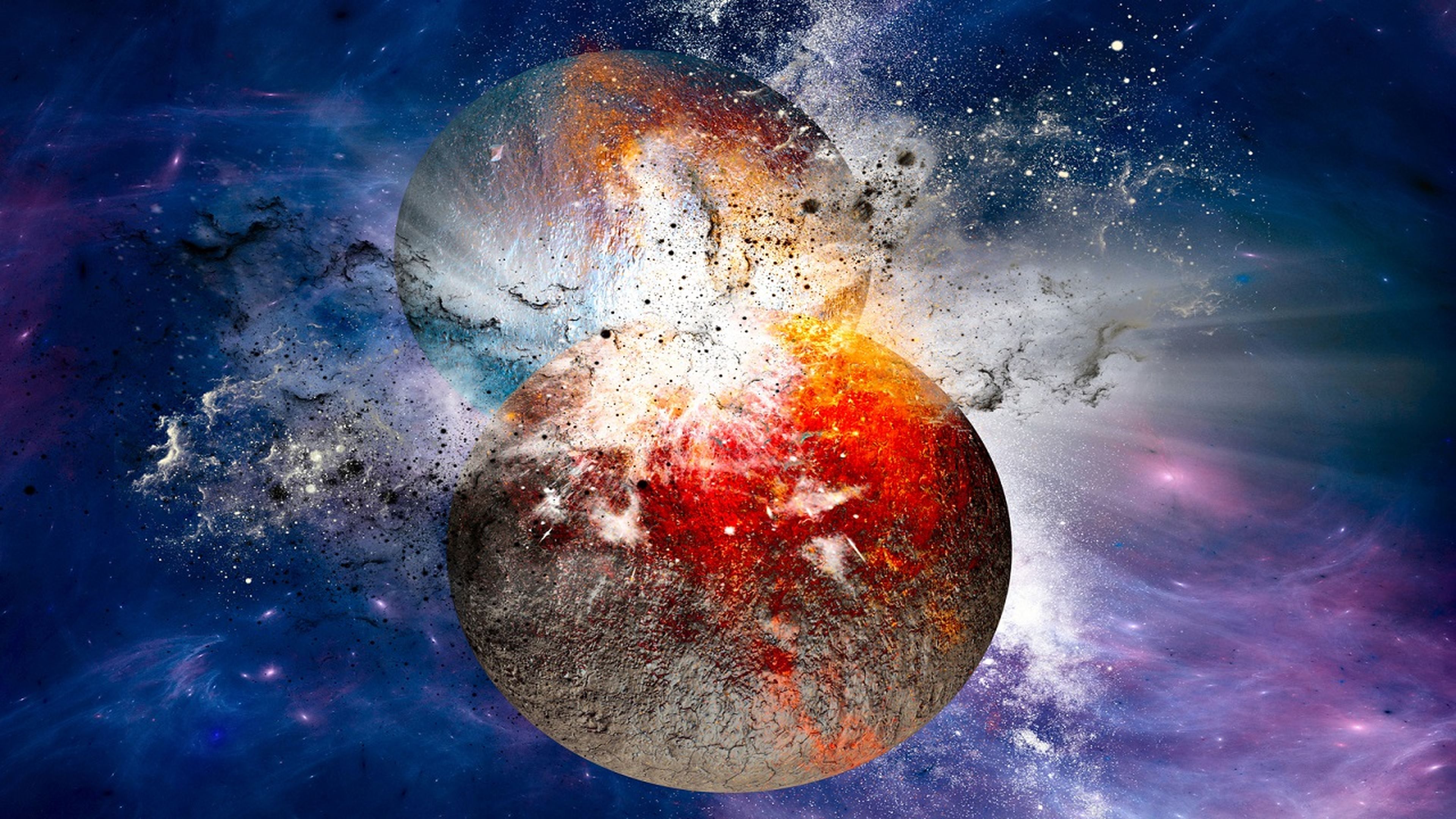 La Tierra podría guardar en su interior restos del impacto que creó la Luna