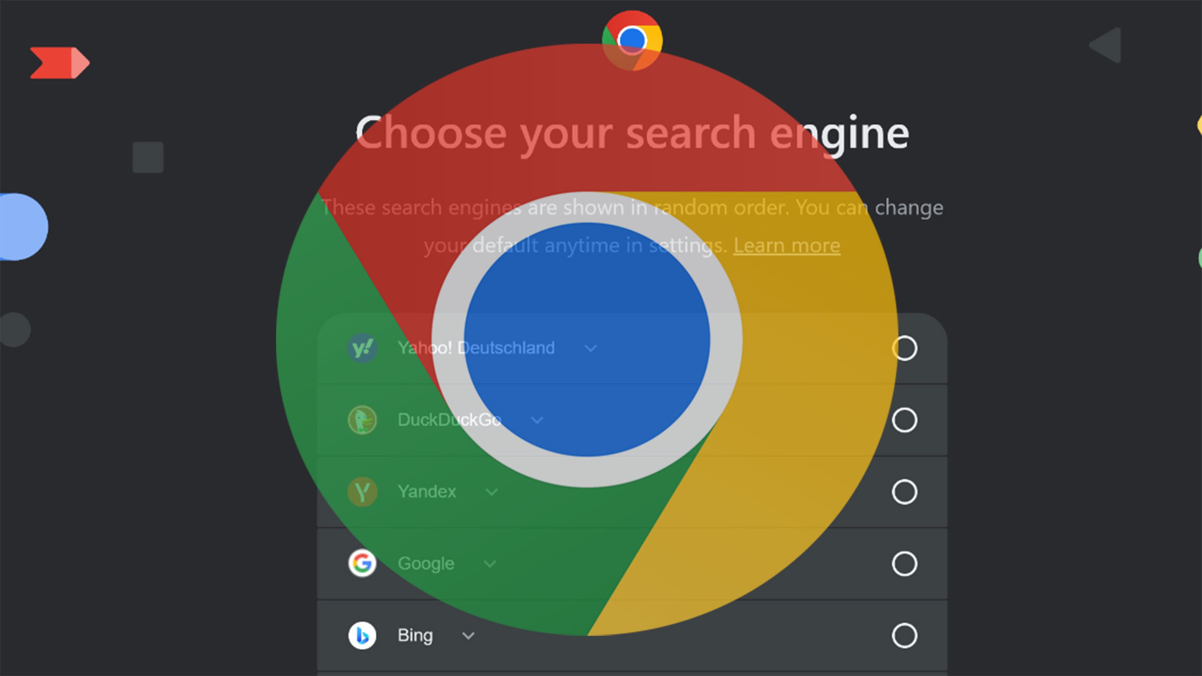 Chrome te obligará a elegir tu motor de búsqueda favorito a partir de esta fecha