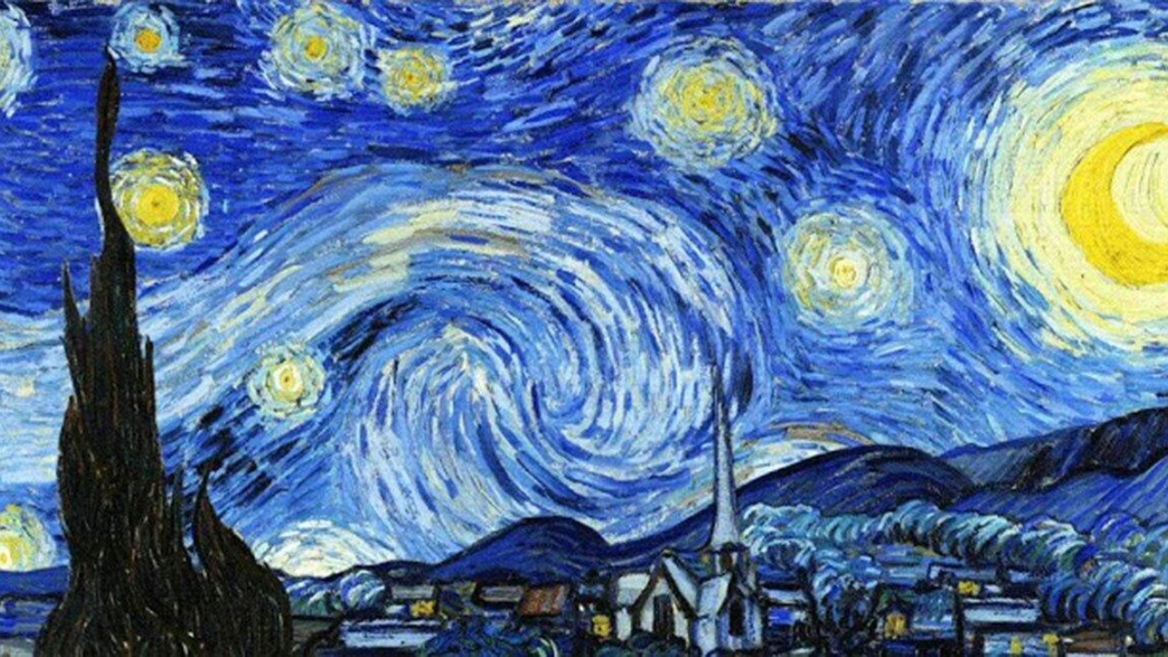 Ночь в монштаде счастливая случайность. «Звёздная ночь» Ван Гог. Постимпрессионизм Ван Гог. Винсента Ван Гога Звездная ночь. Картина Звёздная ночь Ван Гог.