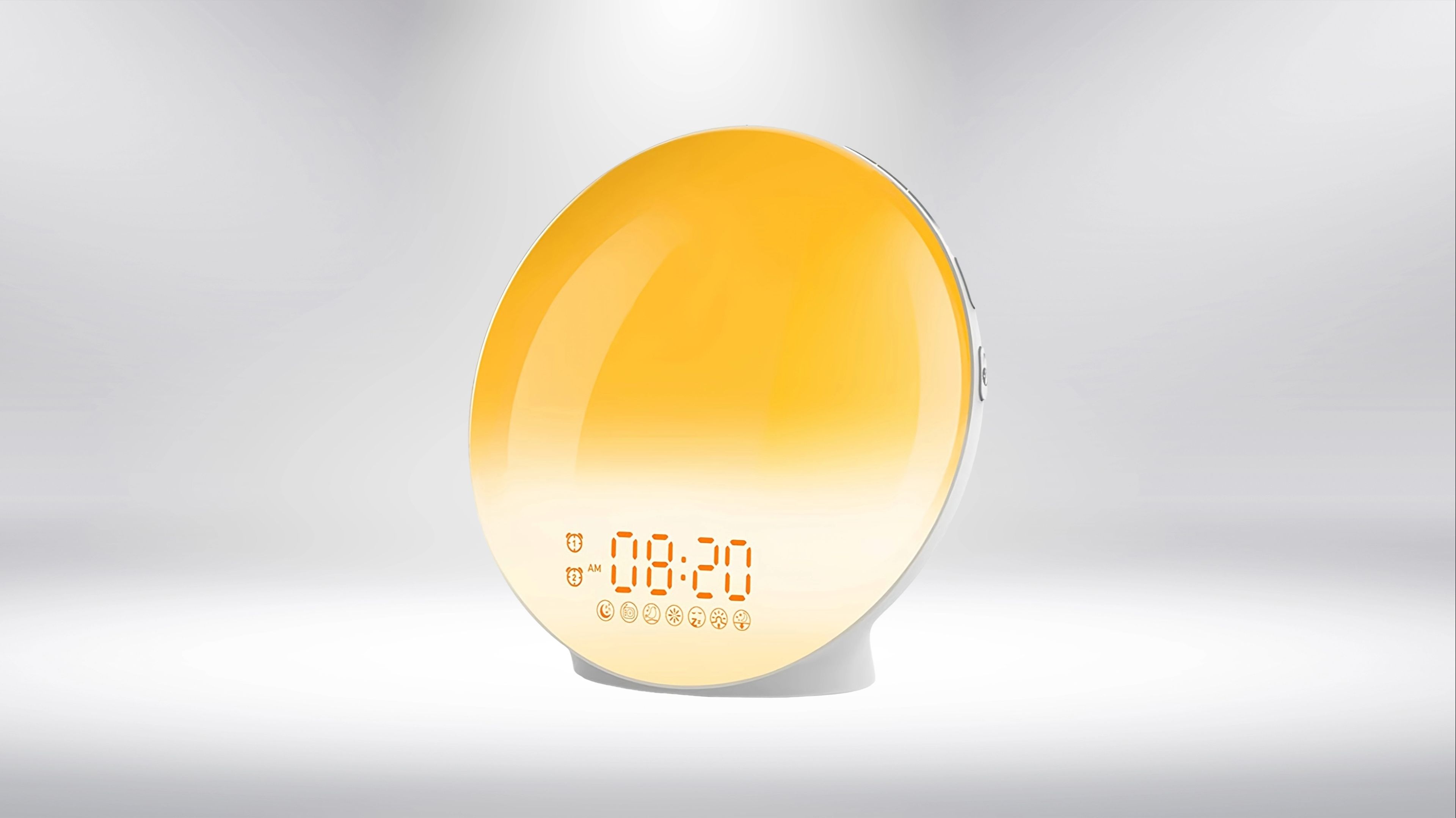 Despertador multifuncional para amanecer y despertar, simulador de amanecer,  atmósfera dinámica, luz de respiración, ayuda para dormir, despertador -  AliExpress