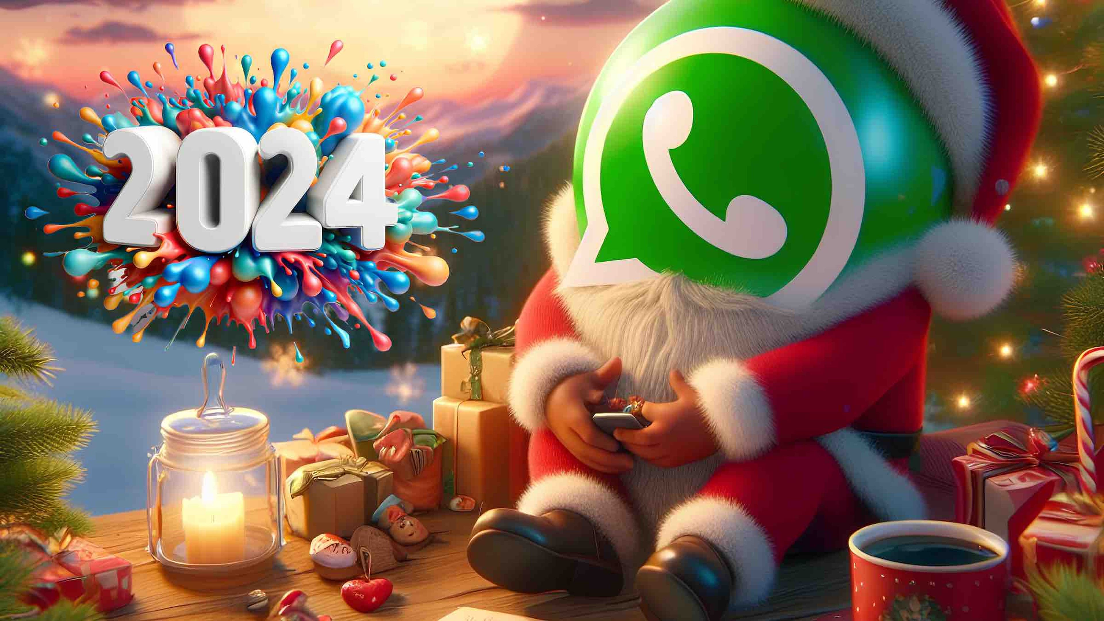 Felicitaciones año nuevo WhatsApps 2024