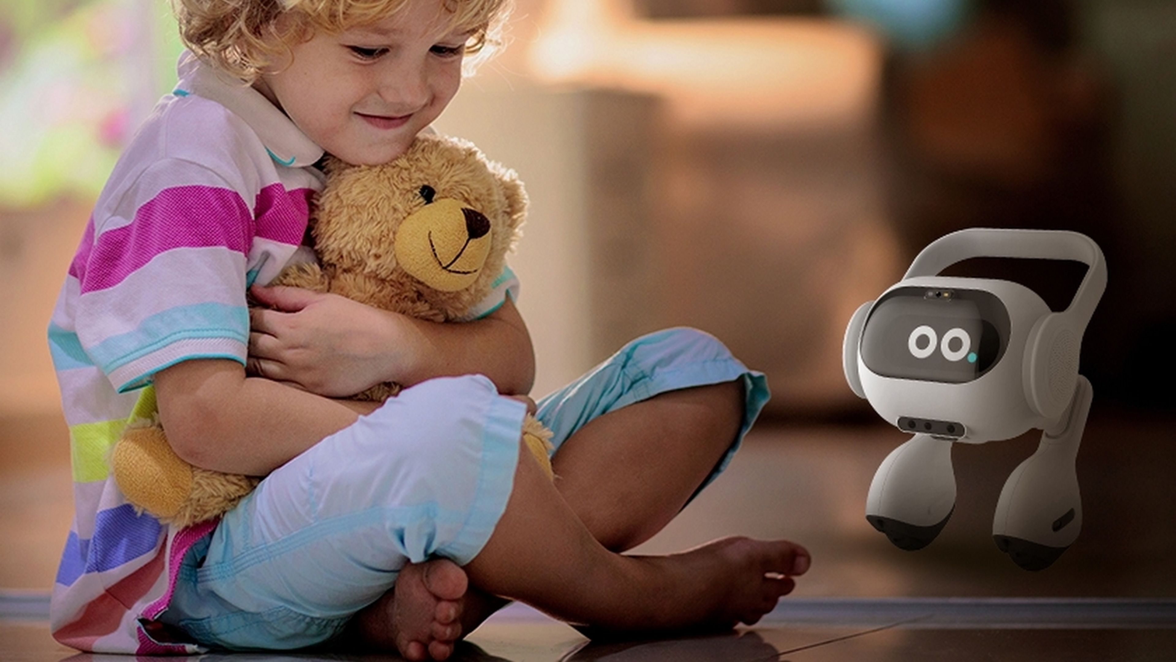 LG presenta un robot de compañía con IA que juega con los niños y vigila a las mascotas