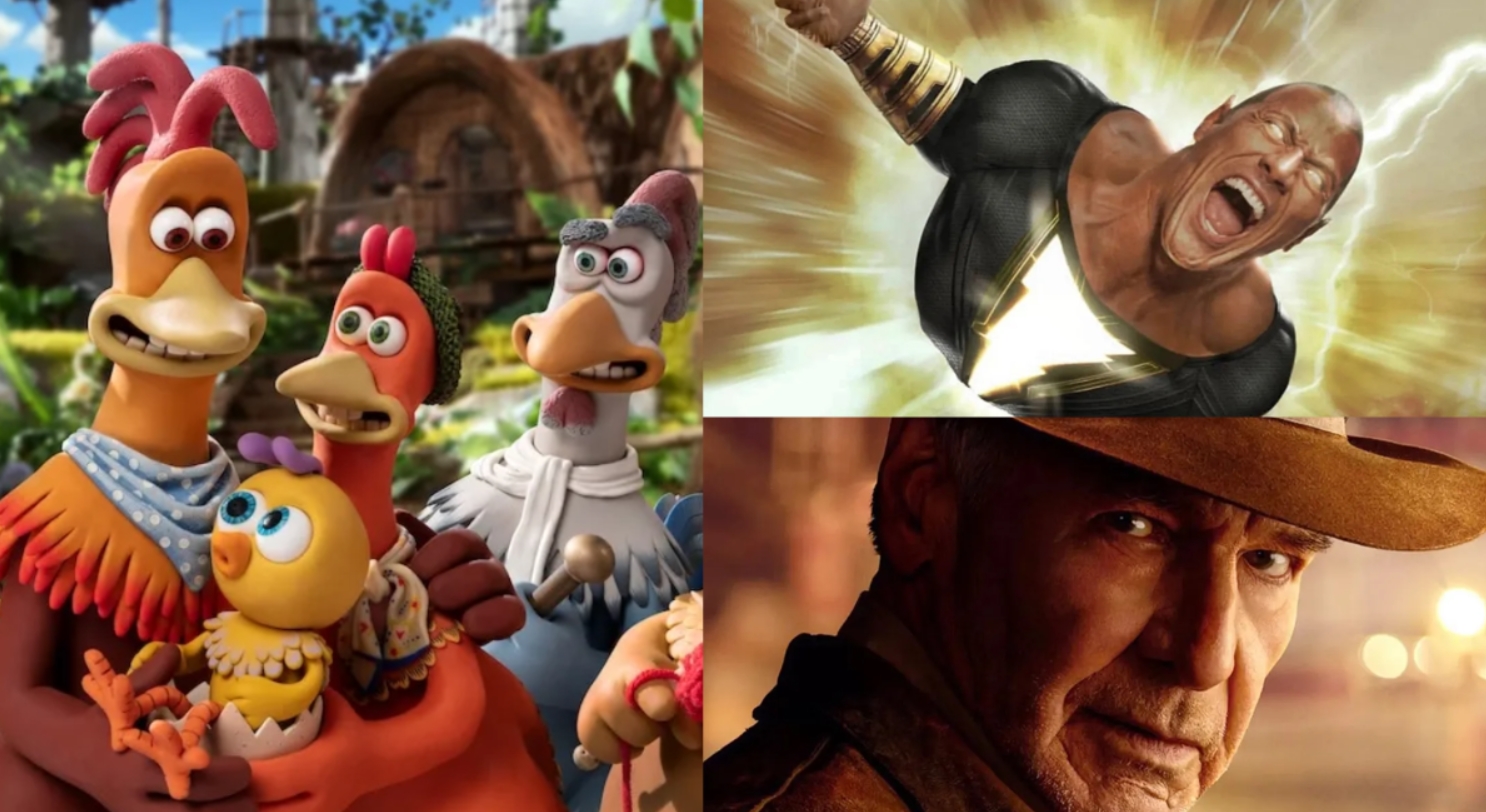 Qué películas ver este fin de semana en Netflix, Disney+ y Movistar Plus+:  Black Adam, Chicken Run y el gran Indiana Jones