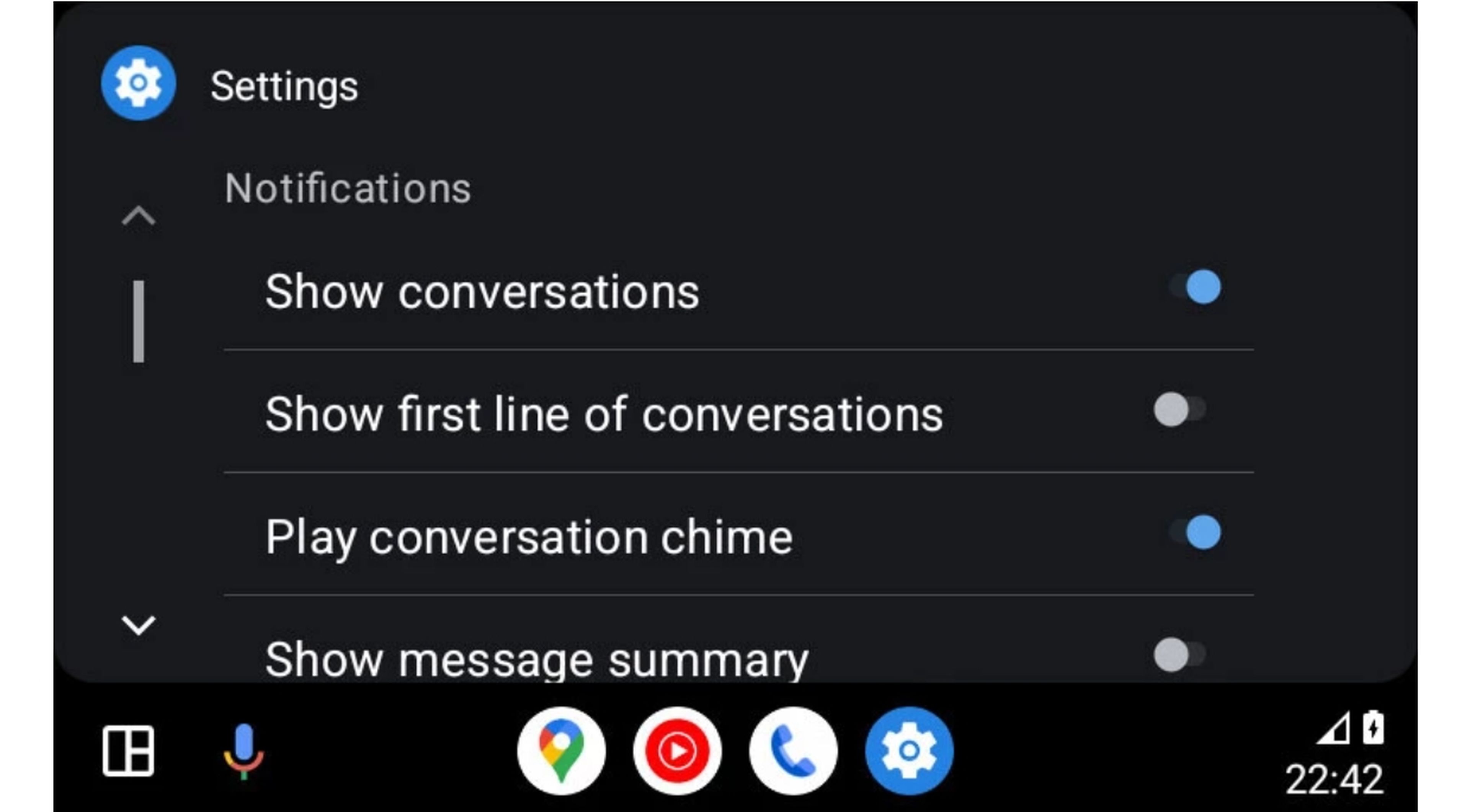 Resumen mensajes IA Android Auto