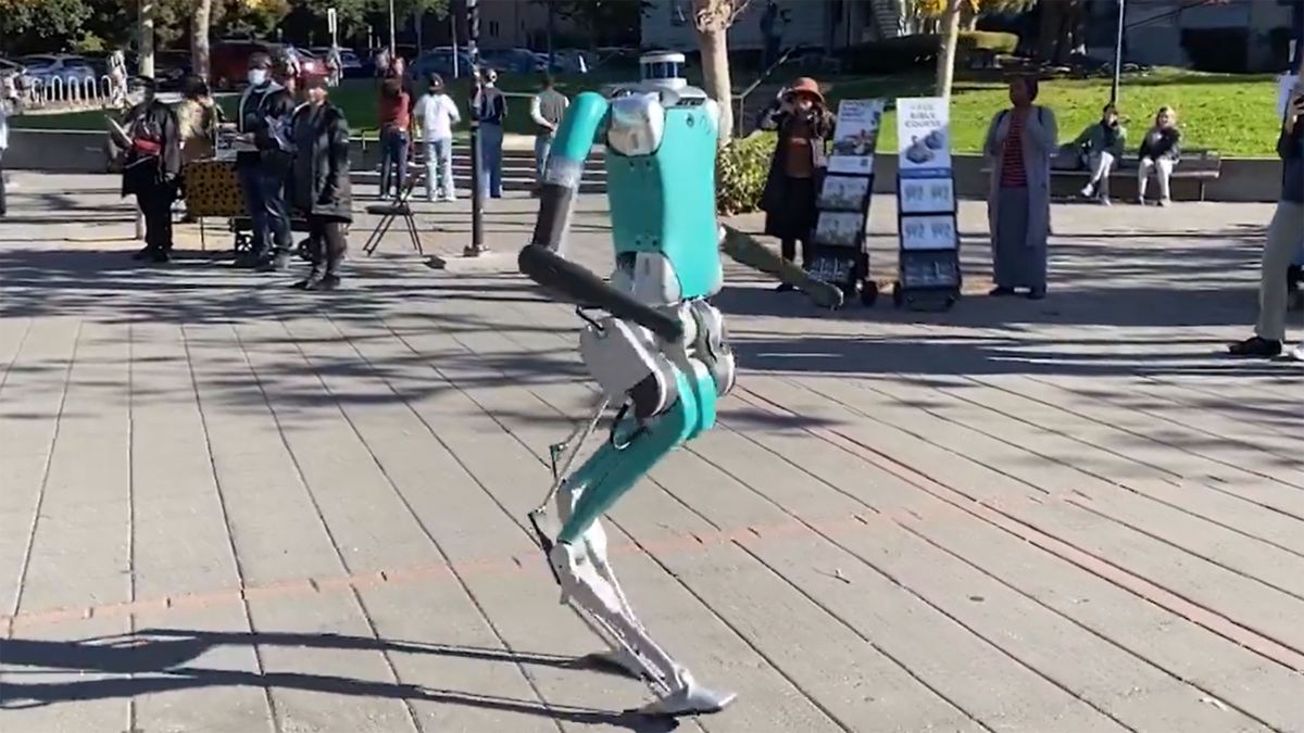 This robot cannot see but is capable of walking through any environment ...