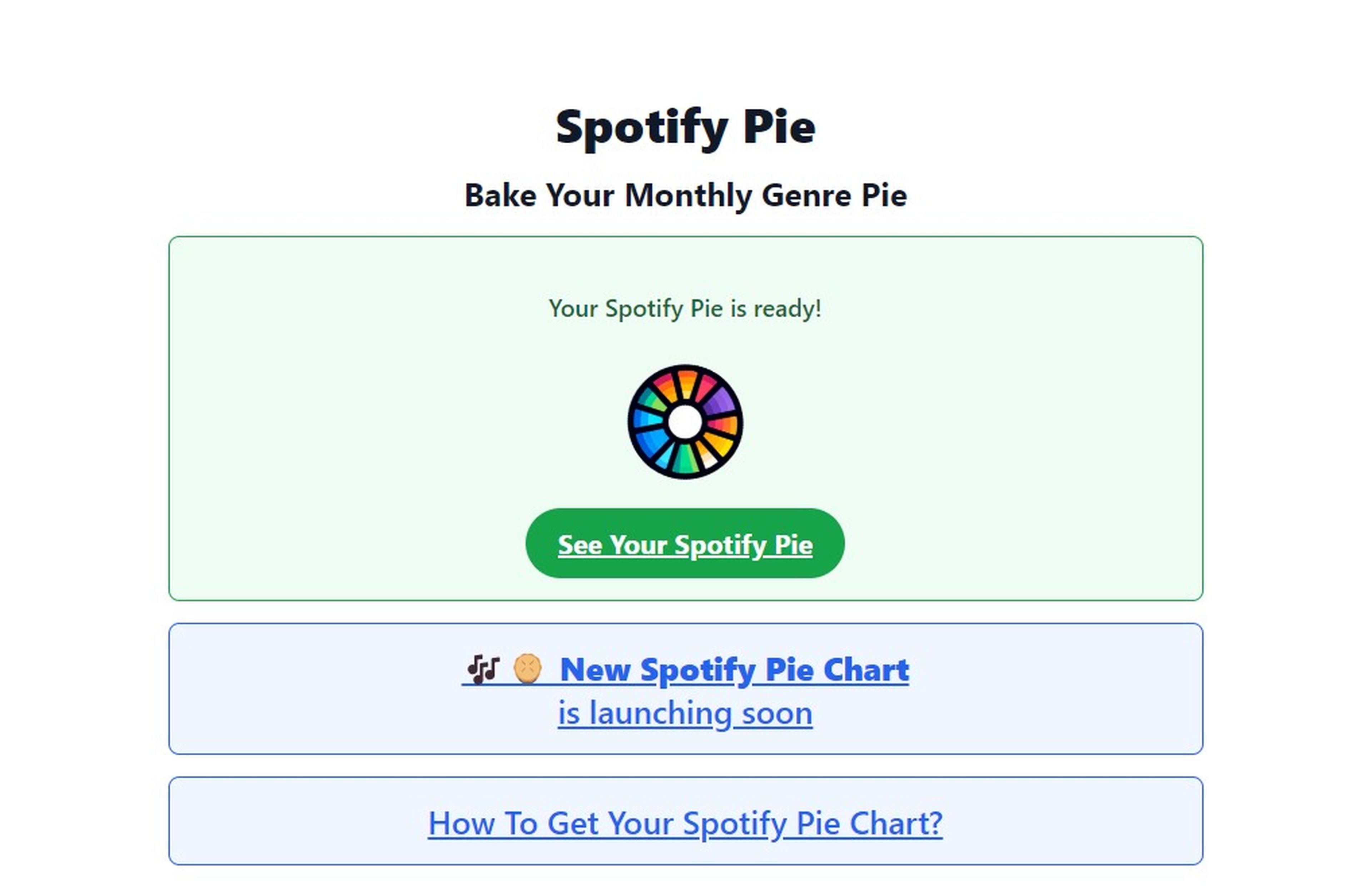 Spotify Pie