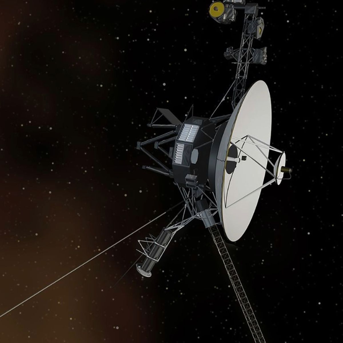 imagen de la nave espacial voyager con etiquetas