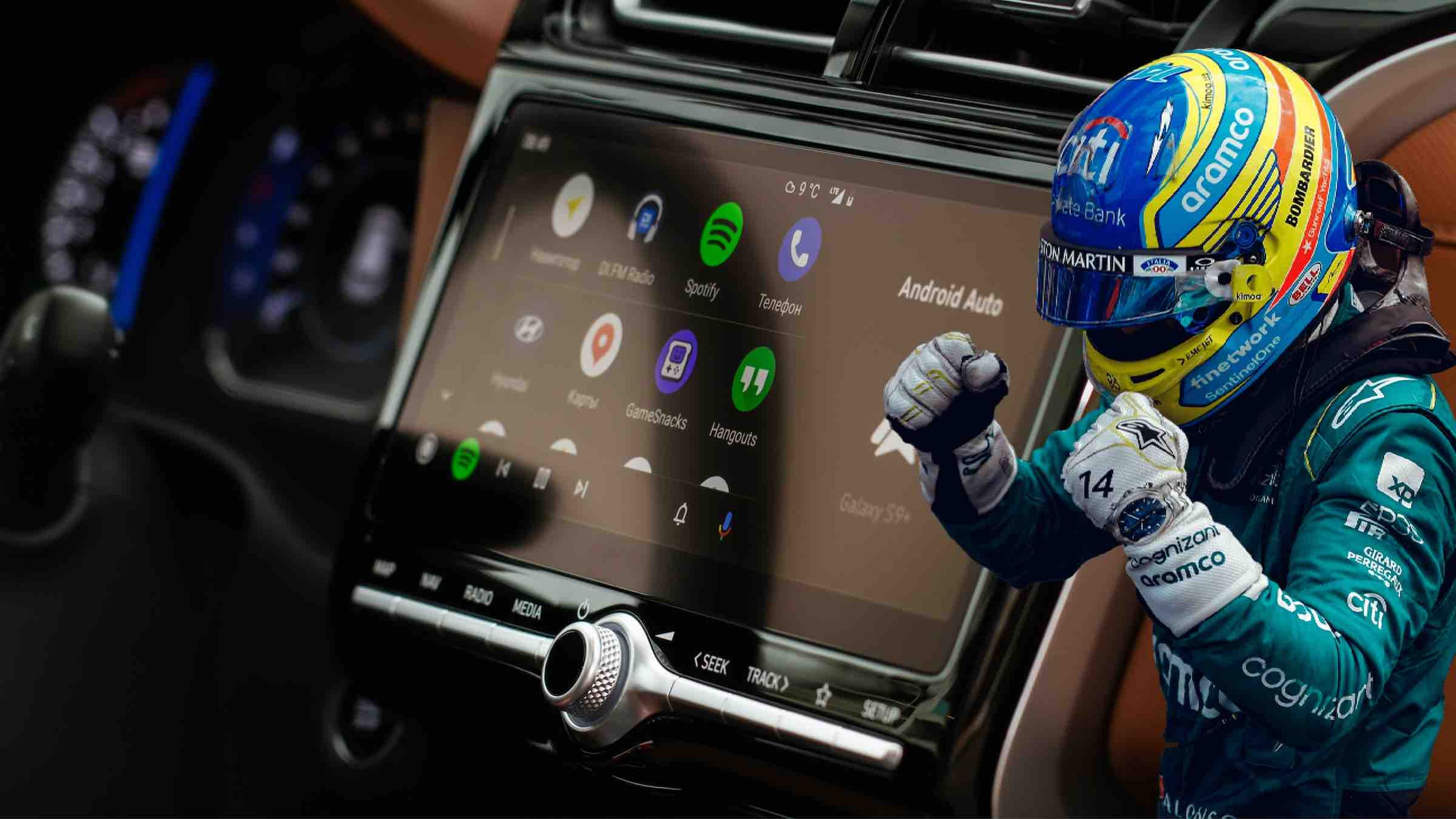 Android Auto y Fernando Alonso