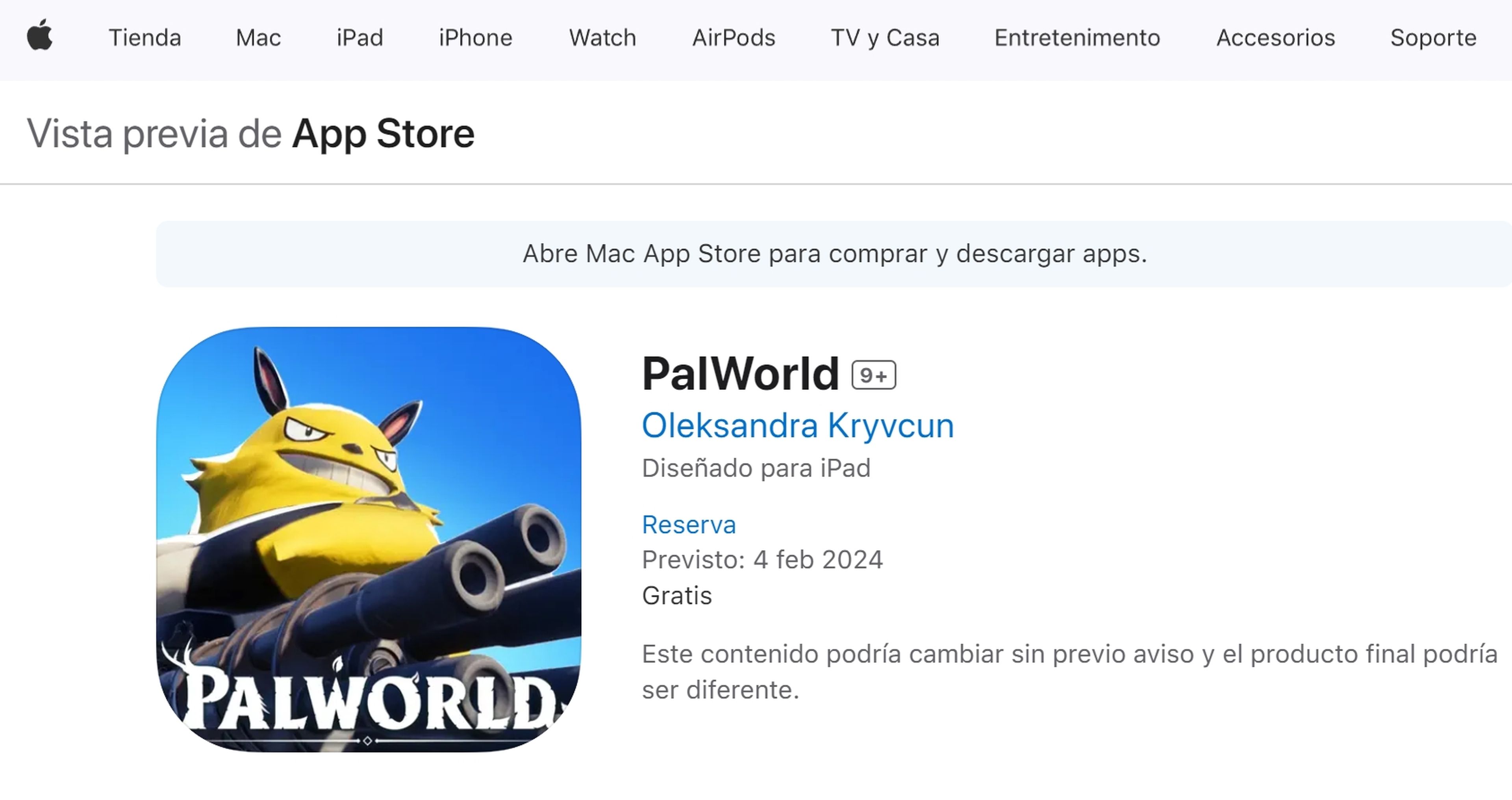 App Palworld