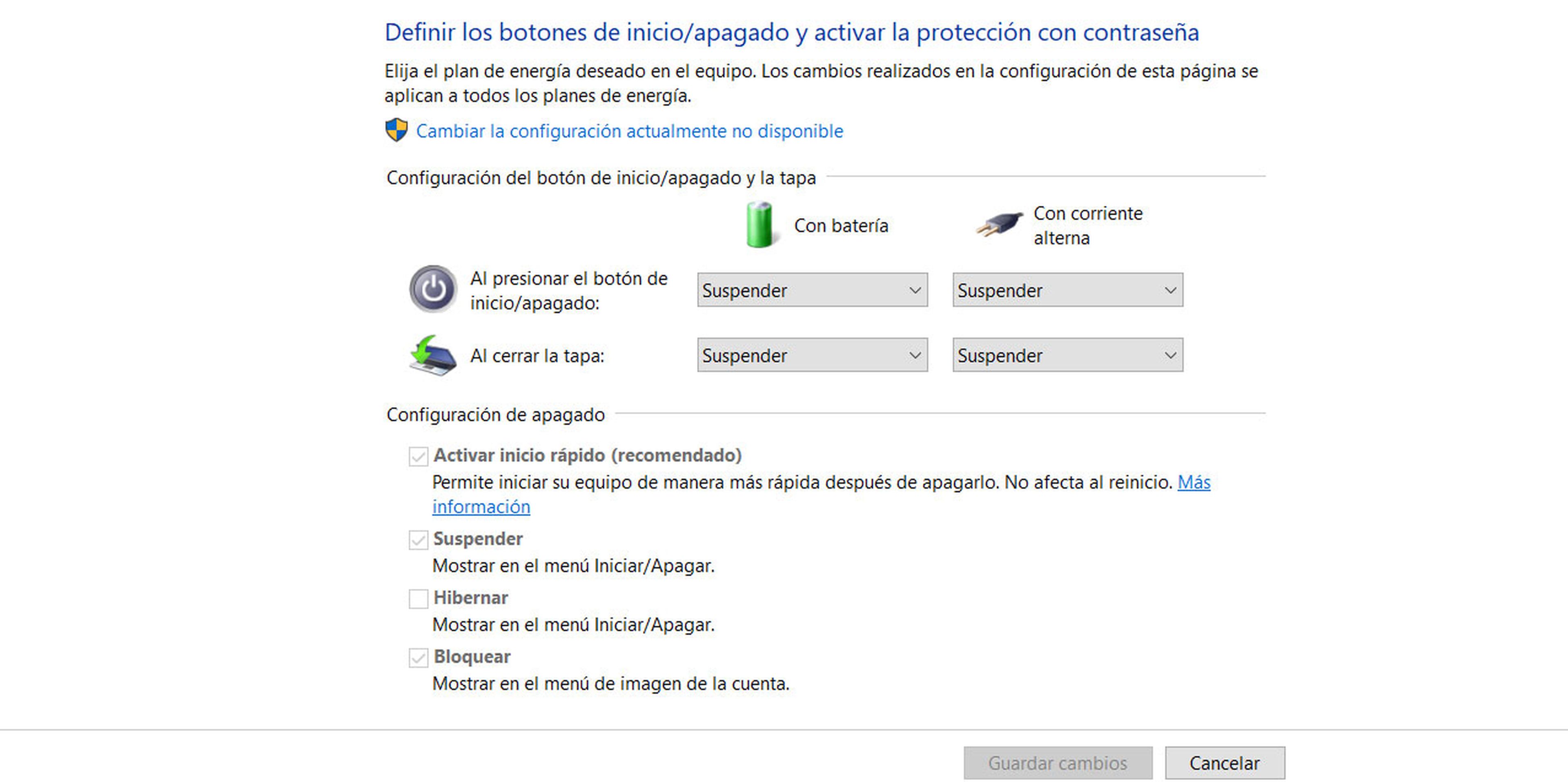 Este es el mayor error que estás cometiendo al encender y apagar tu PC con Windows 3 Configuración inicio rápido Windows 10