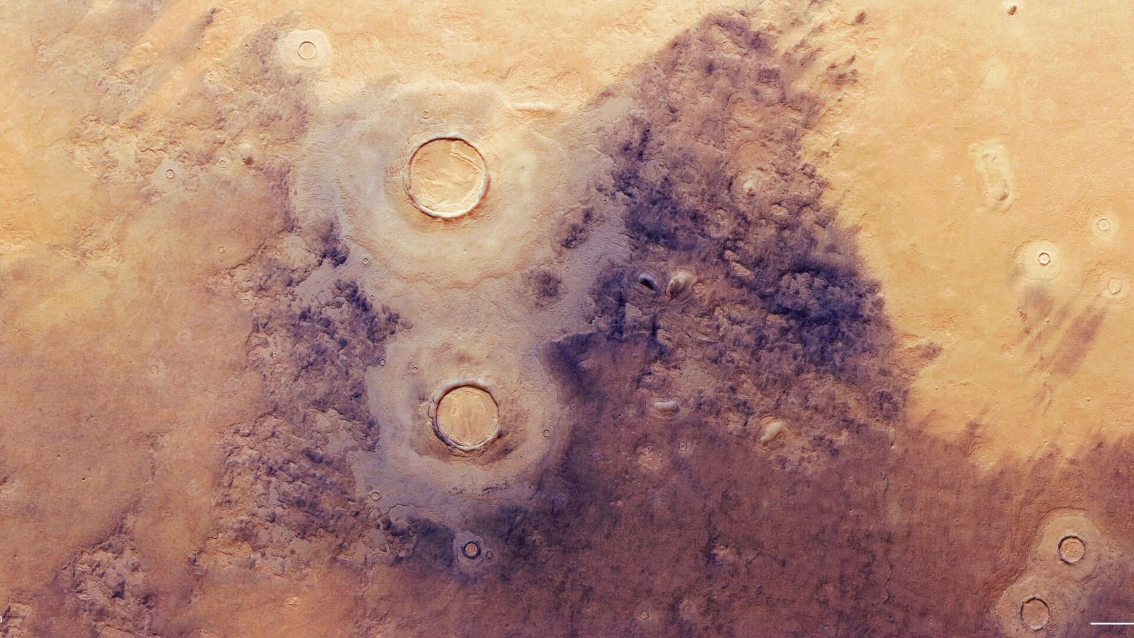 Descubren estructuras poligonales bajo la superficie de Marte