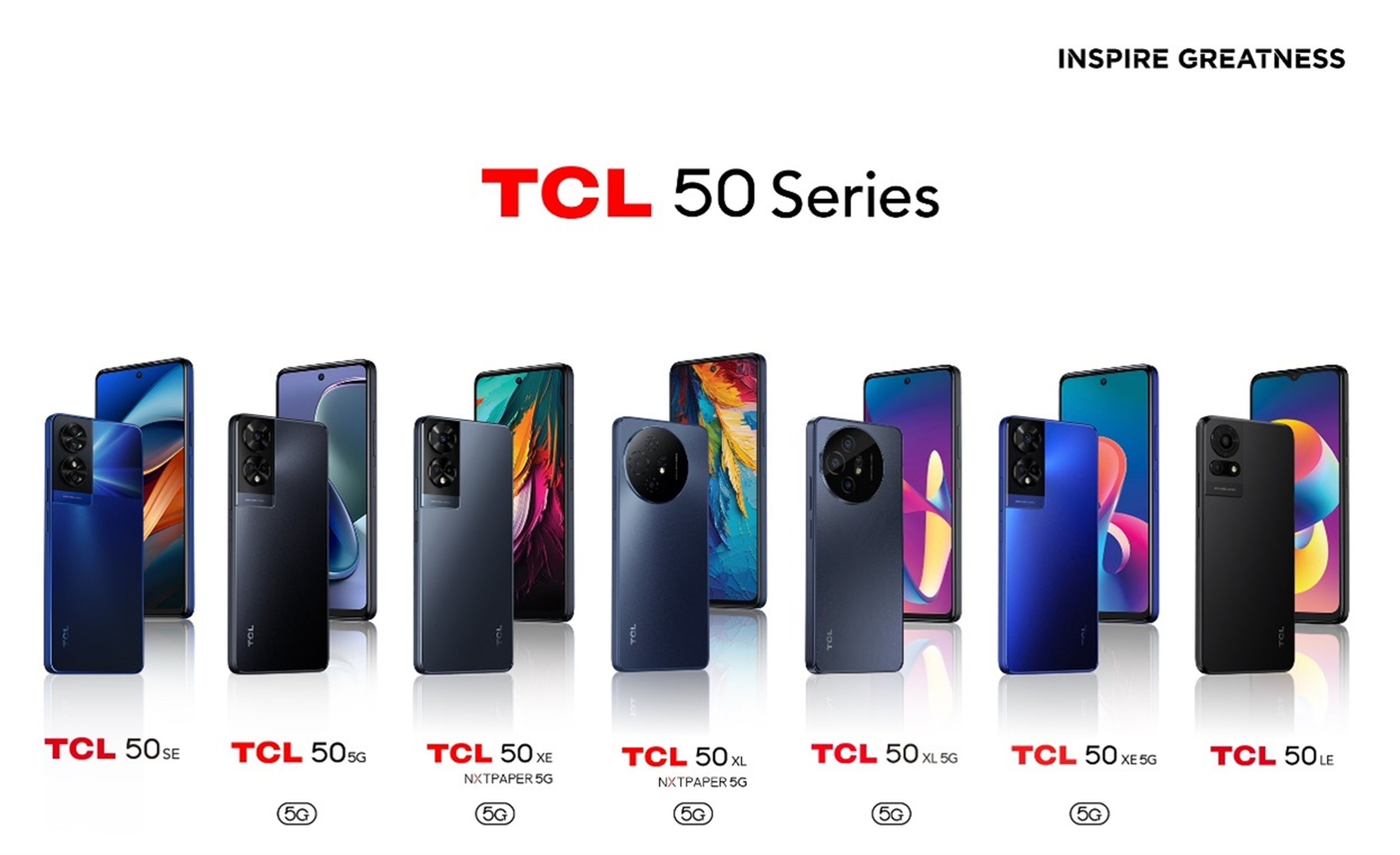 Serie TCL 50 de smartphones