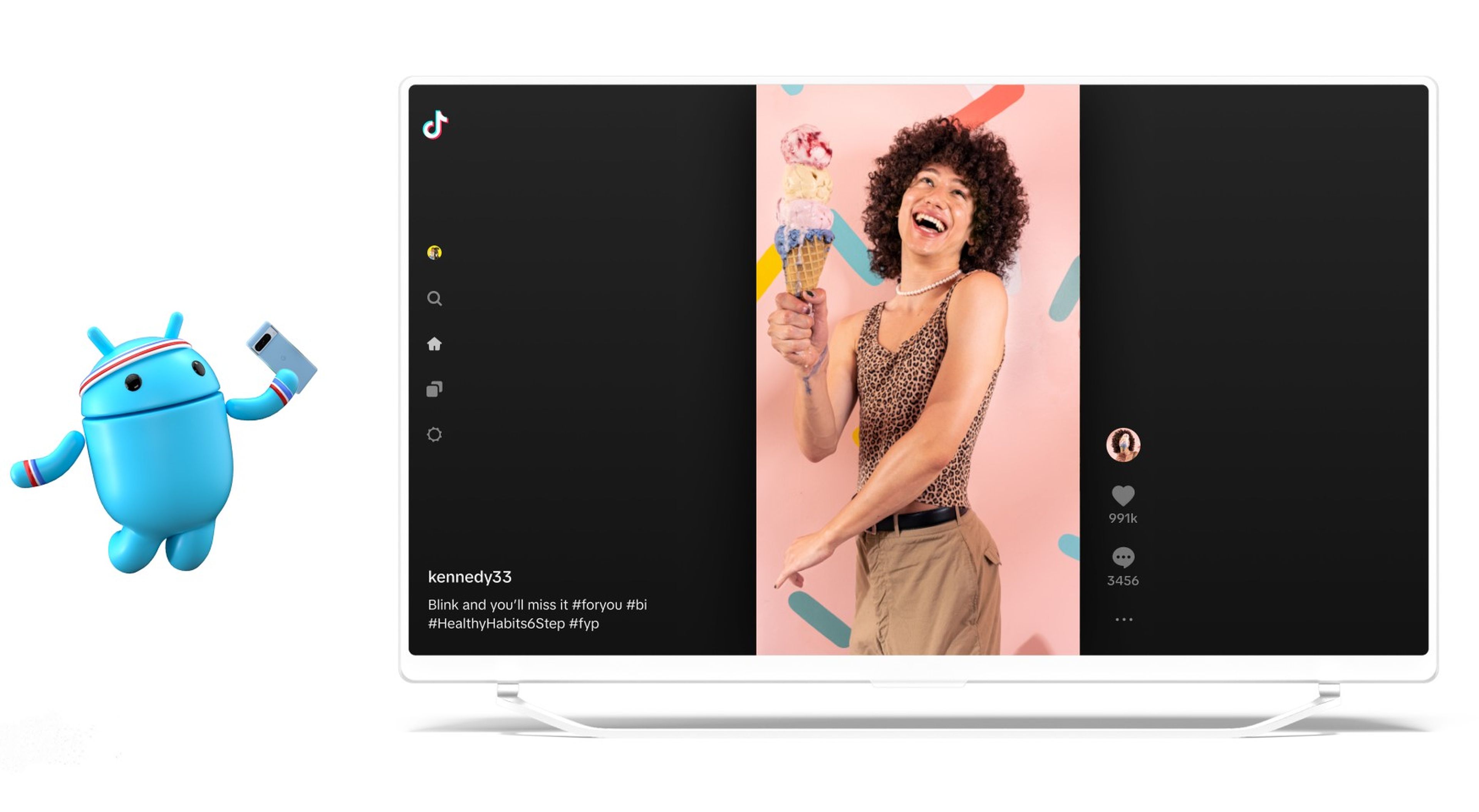 TikTok en Google TV CES 2024
