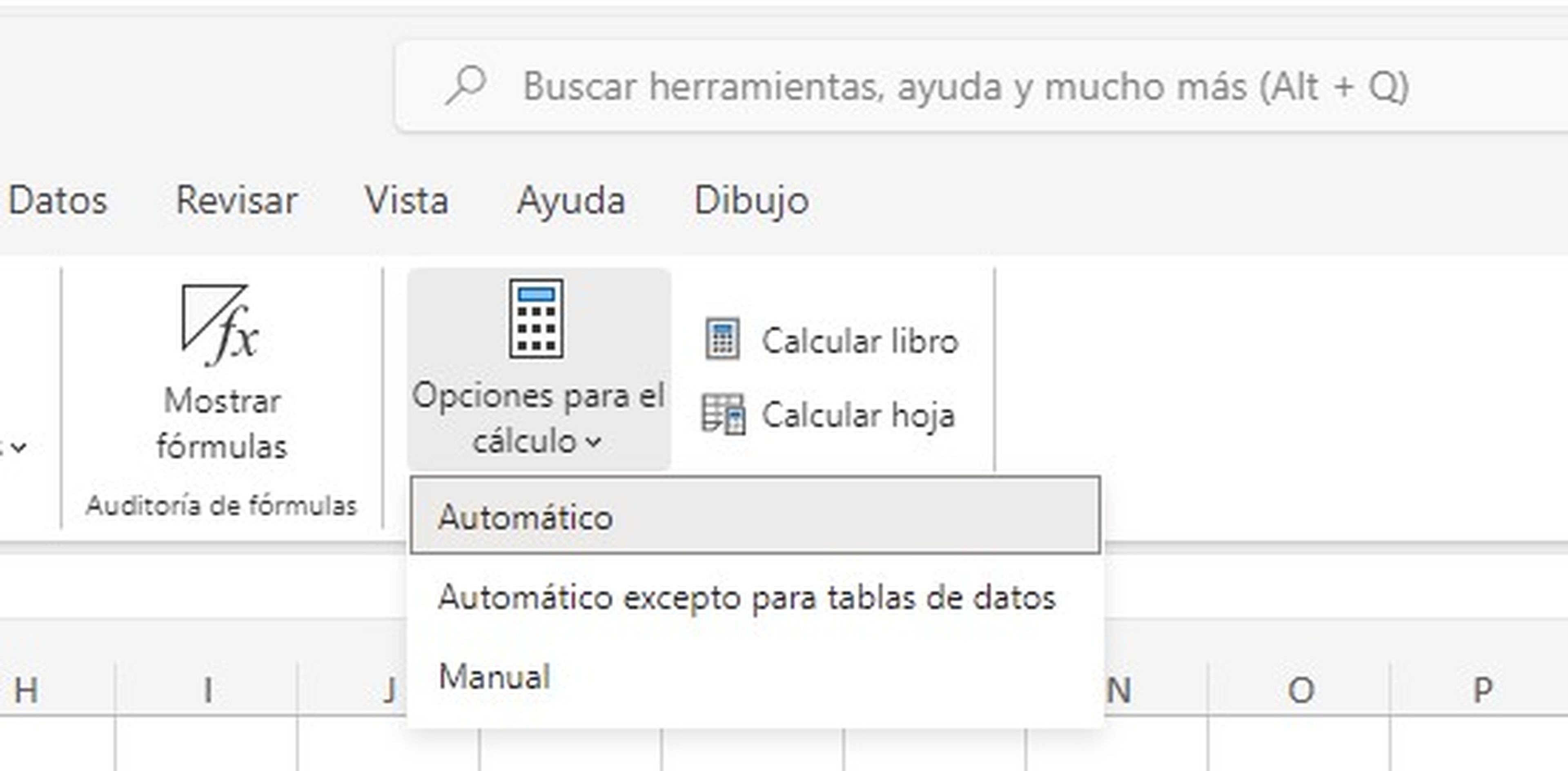 Activar el cálculo automático en Excel