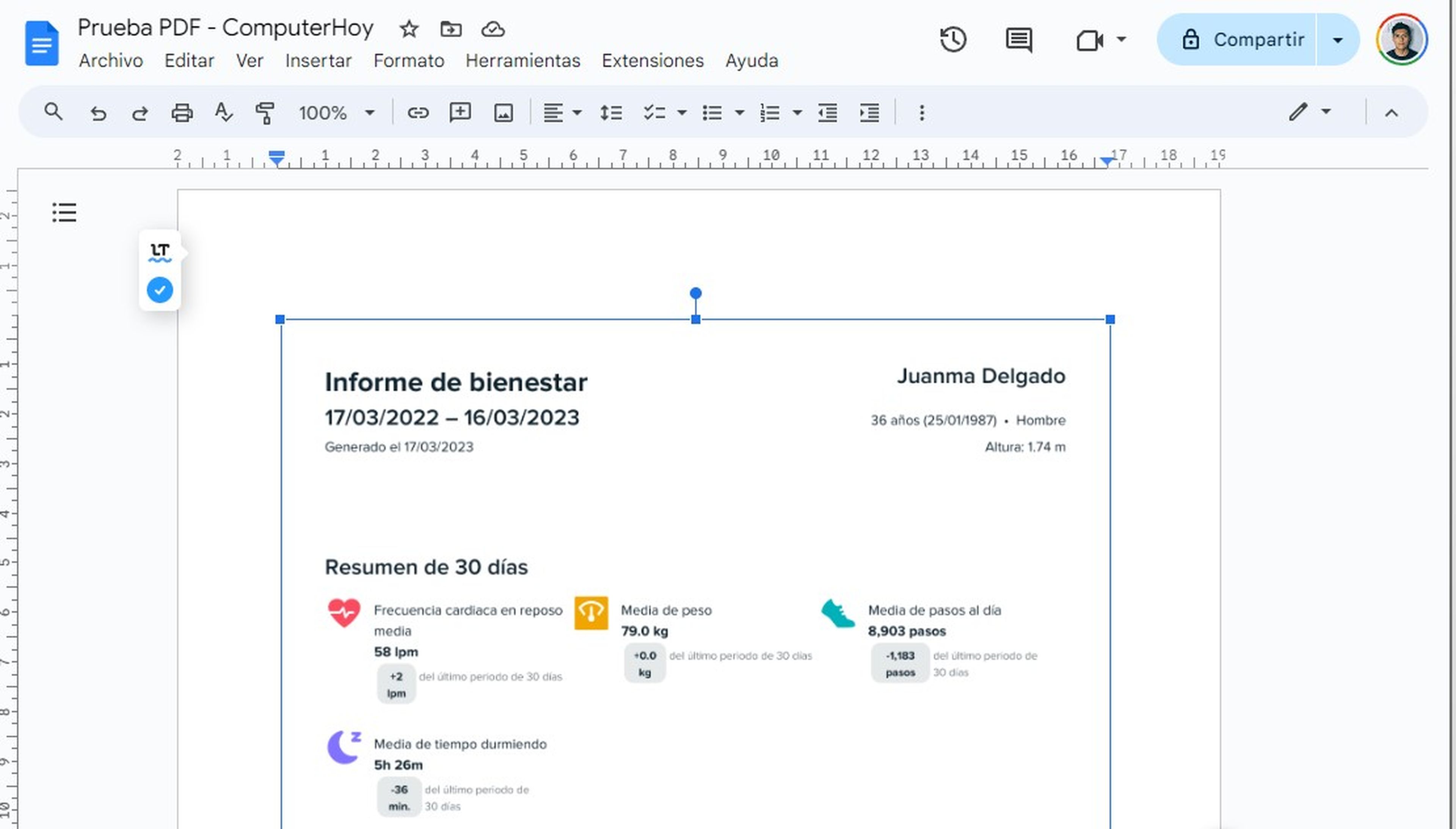 Añade el archivo PDF como imagen