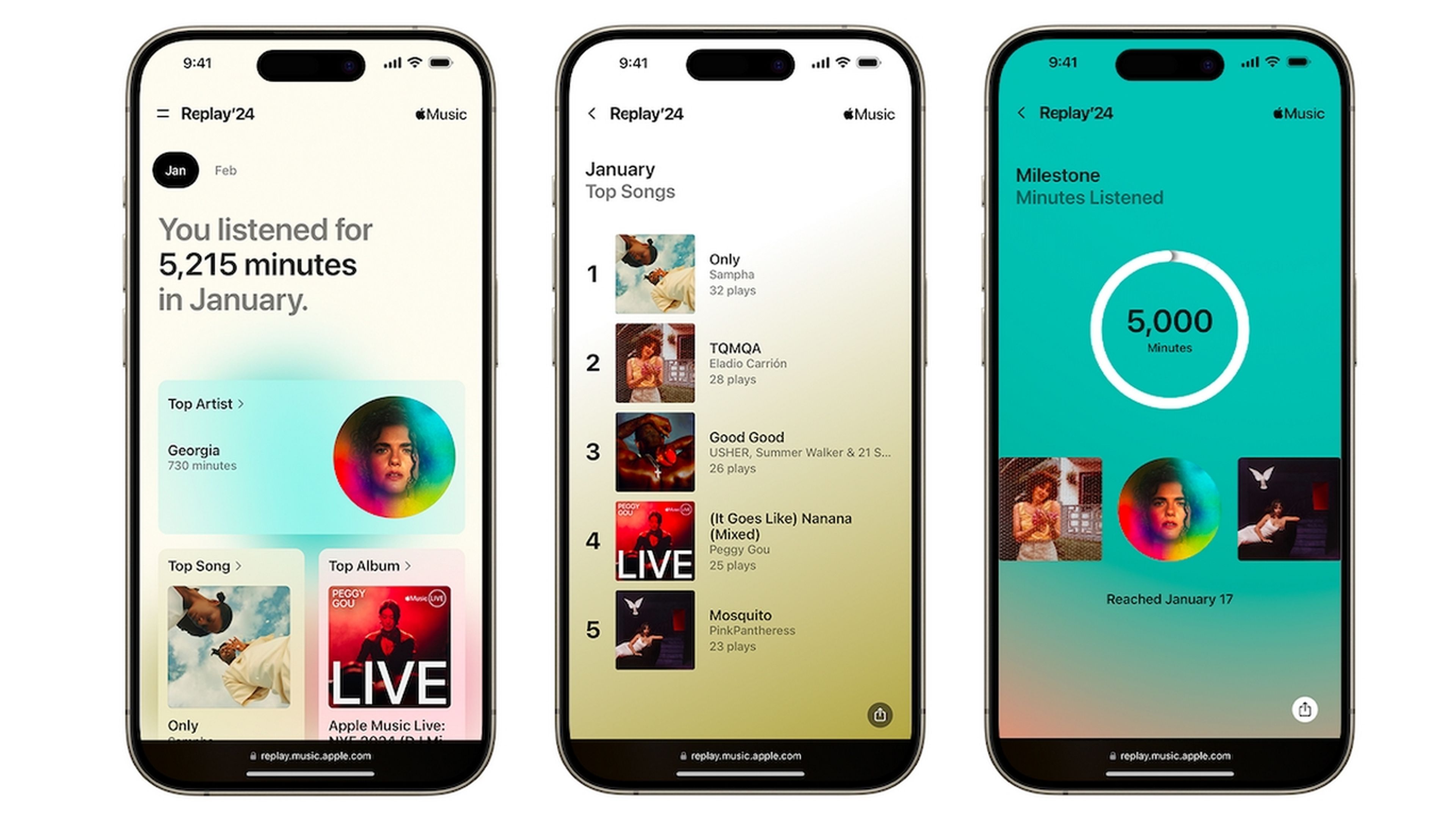 Apple Music actualiza su popular función Replay con tus estadísticas de 2024