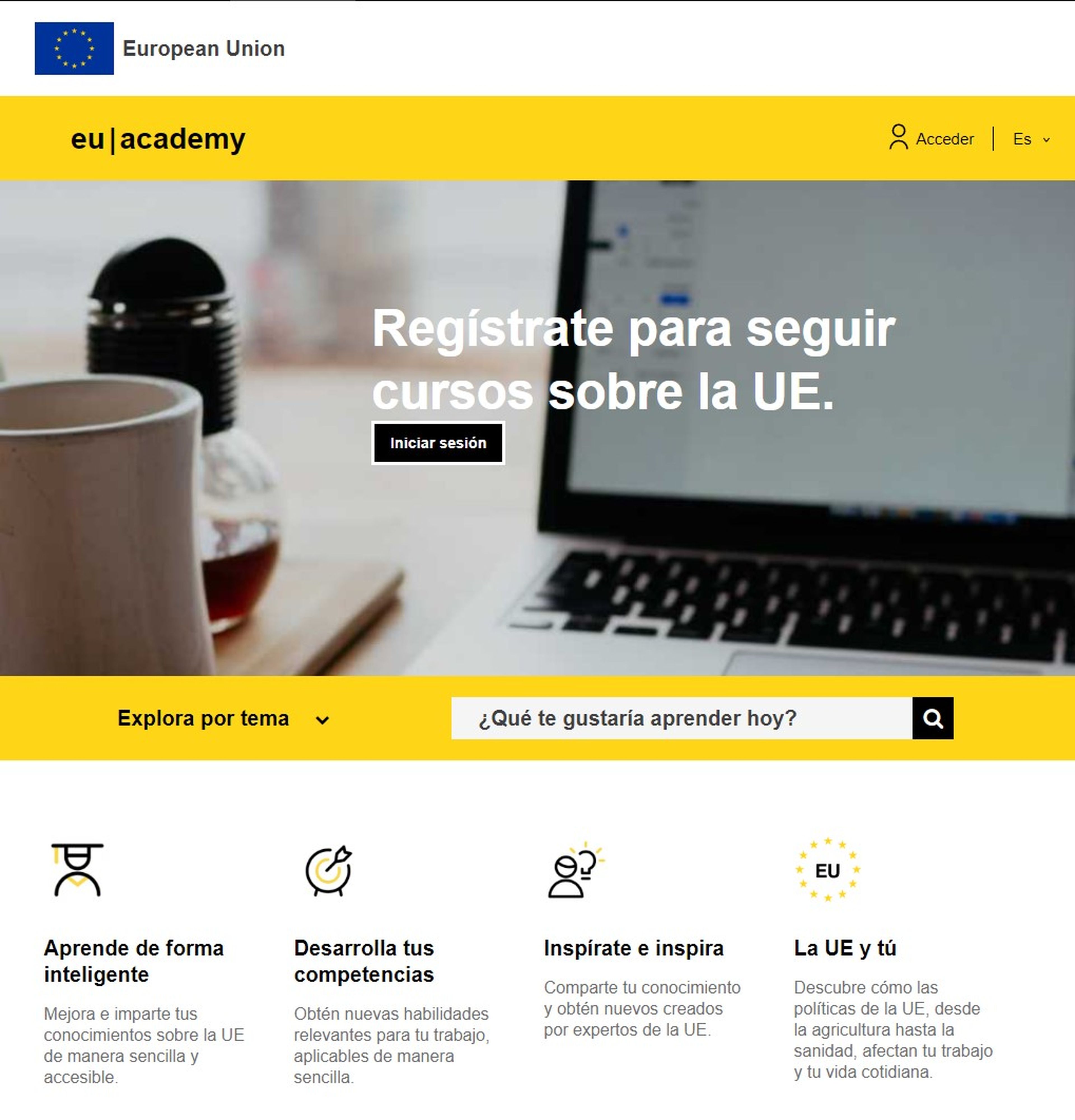 EU Academy te permite aprender gratis cualquier idioma de la Unión Europea