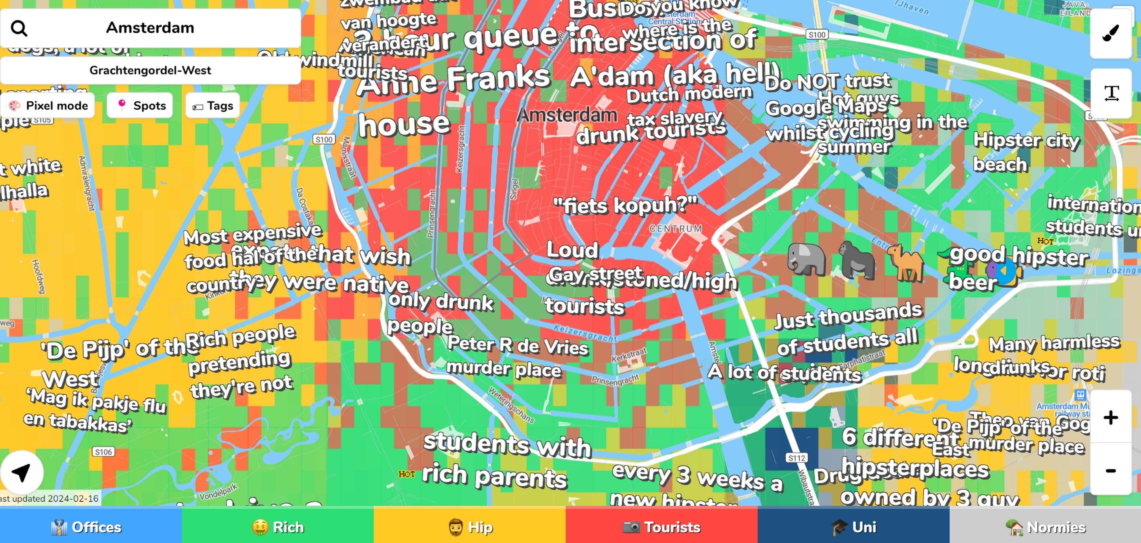 Hoodmaps barrios y ciudades