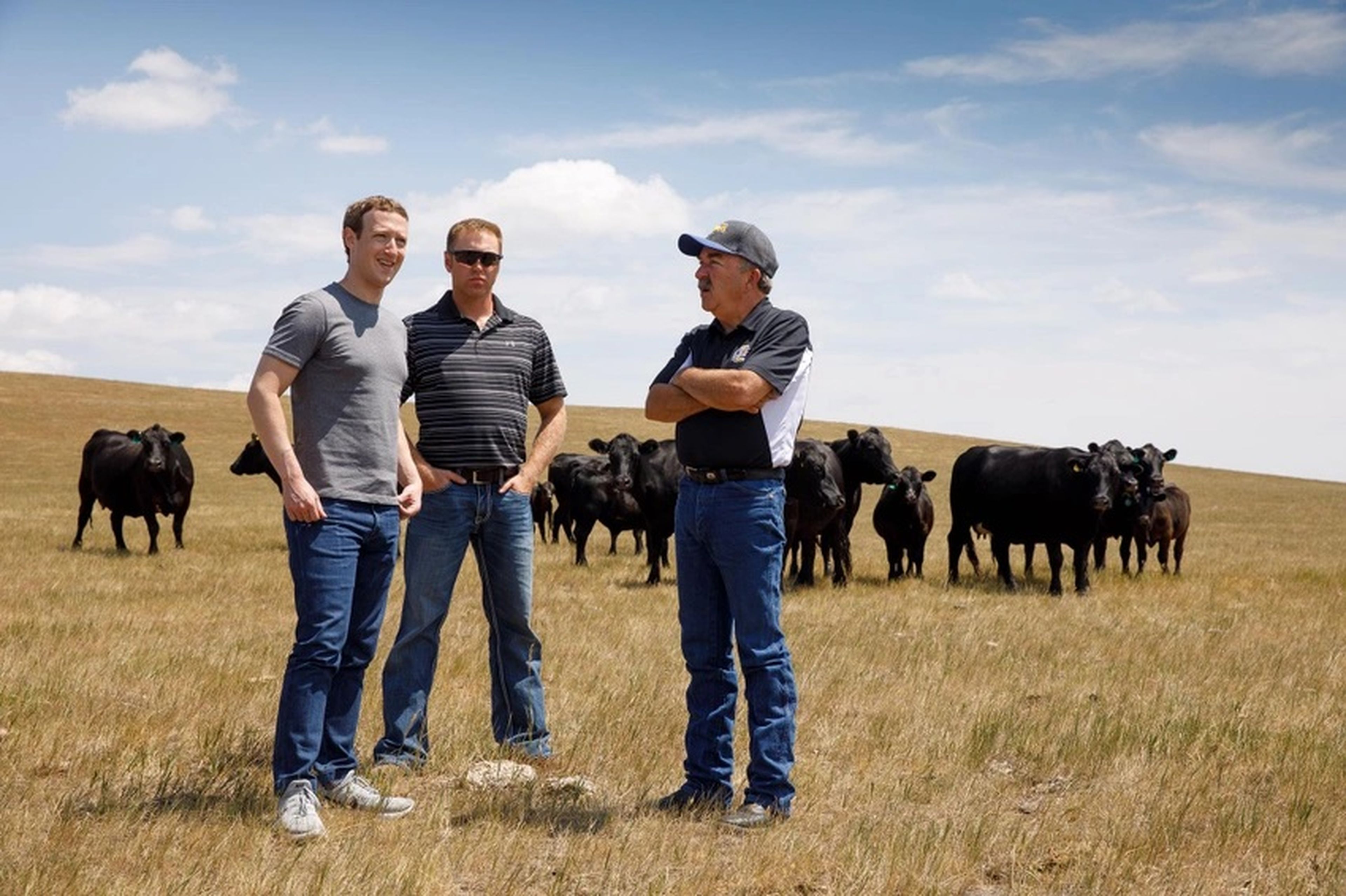 Mark Zuckerberg en un rancho