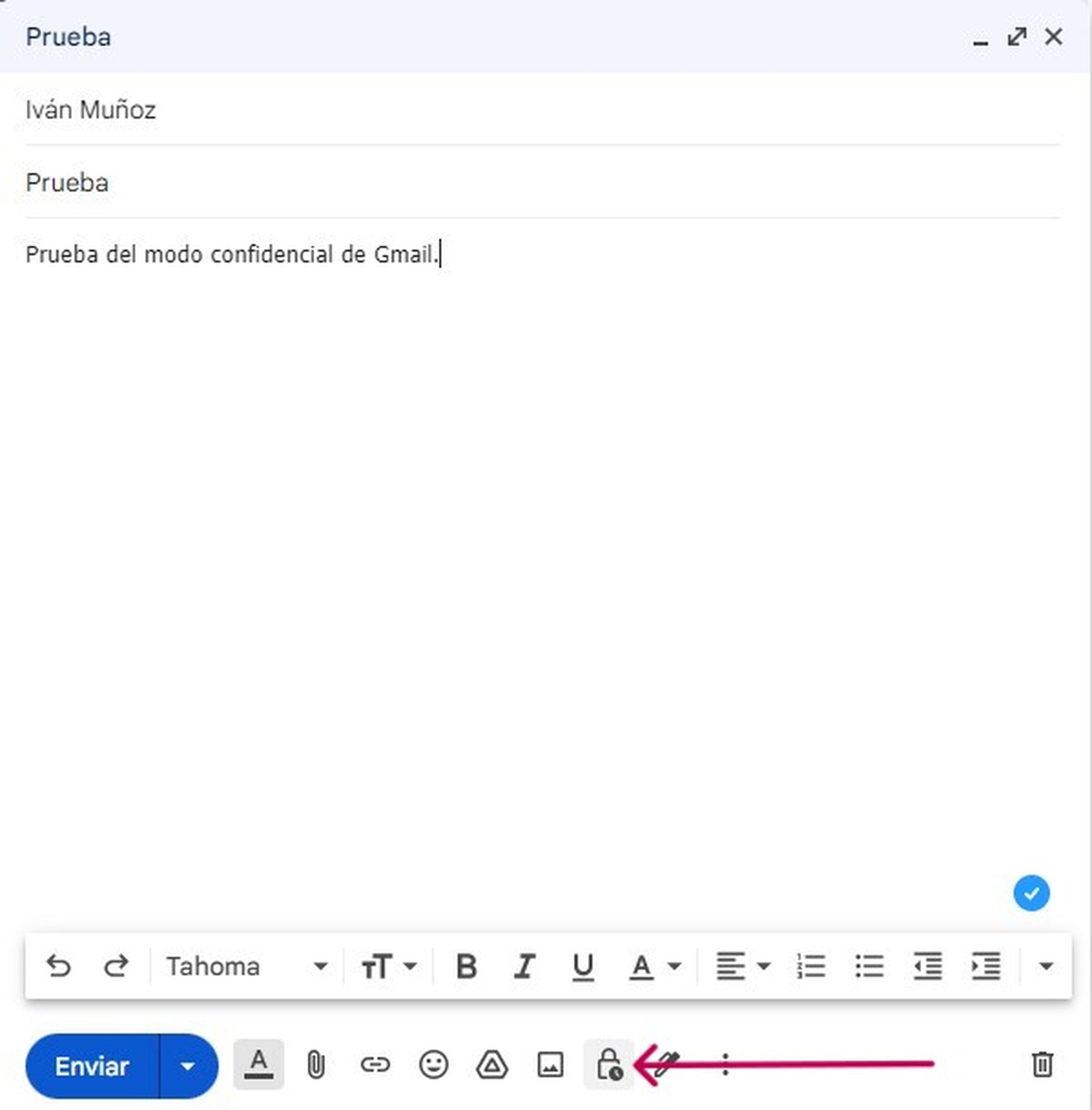Modo confidencial de Gmail