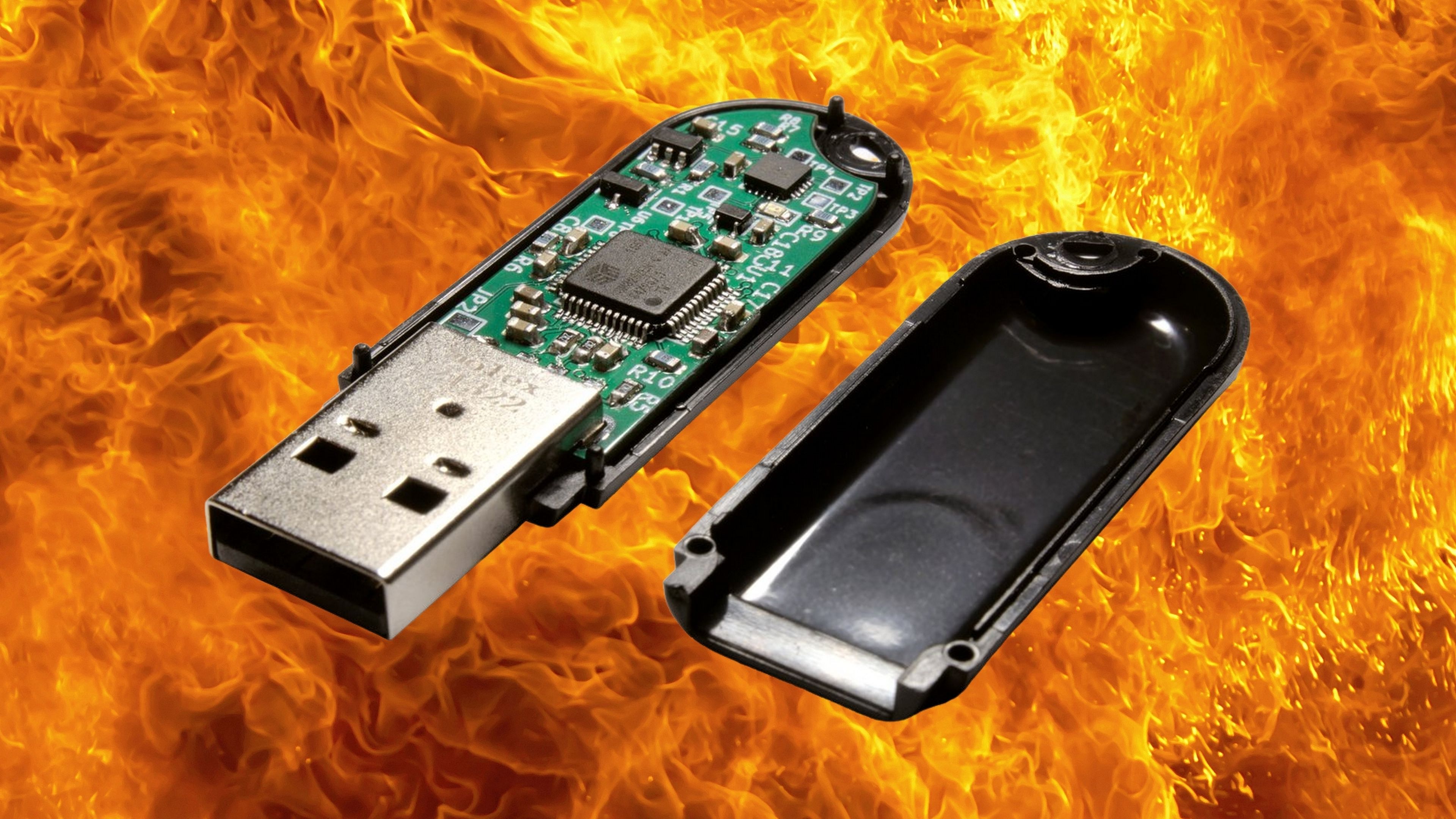 Ovrdrive USB, el pendrive que se autodestruye calentándose a 100 grados centígrados