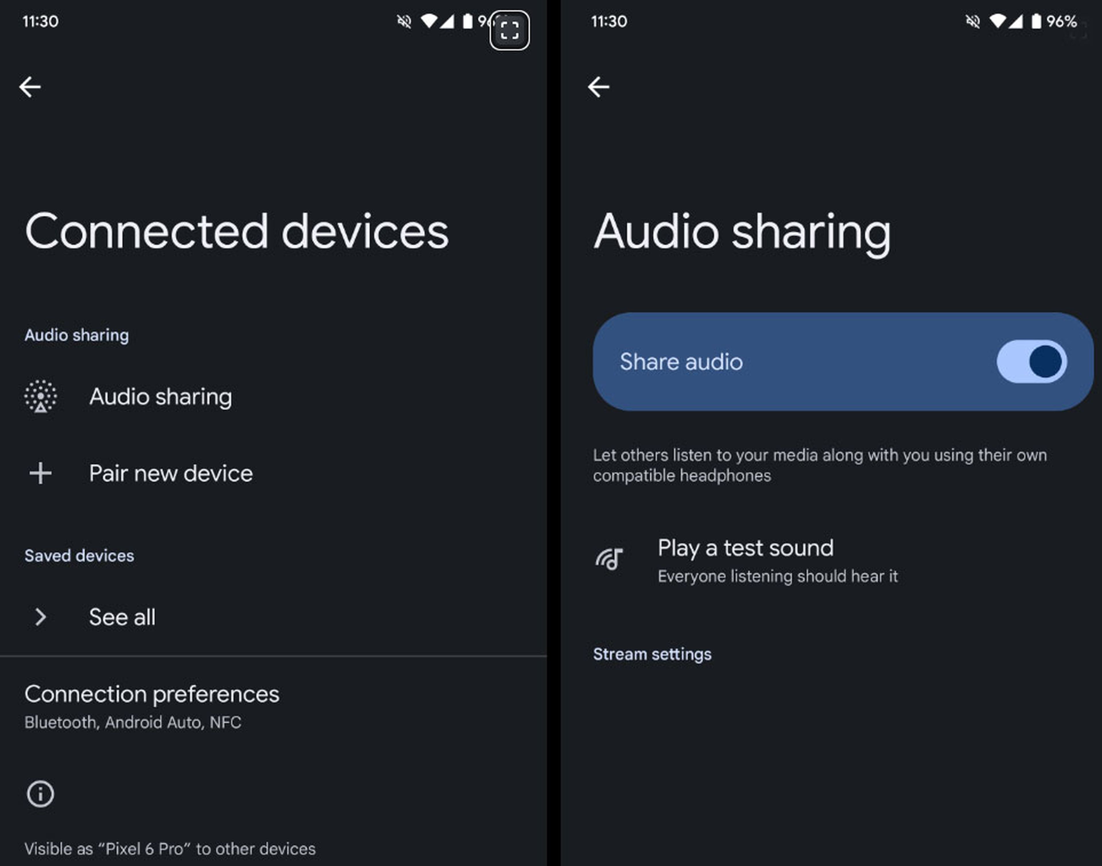 Android 15 te permitirá compartir audio Bluetooth con tus amigos