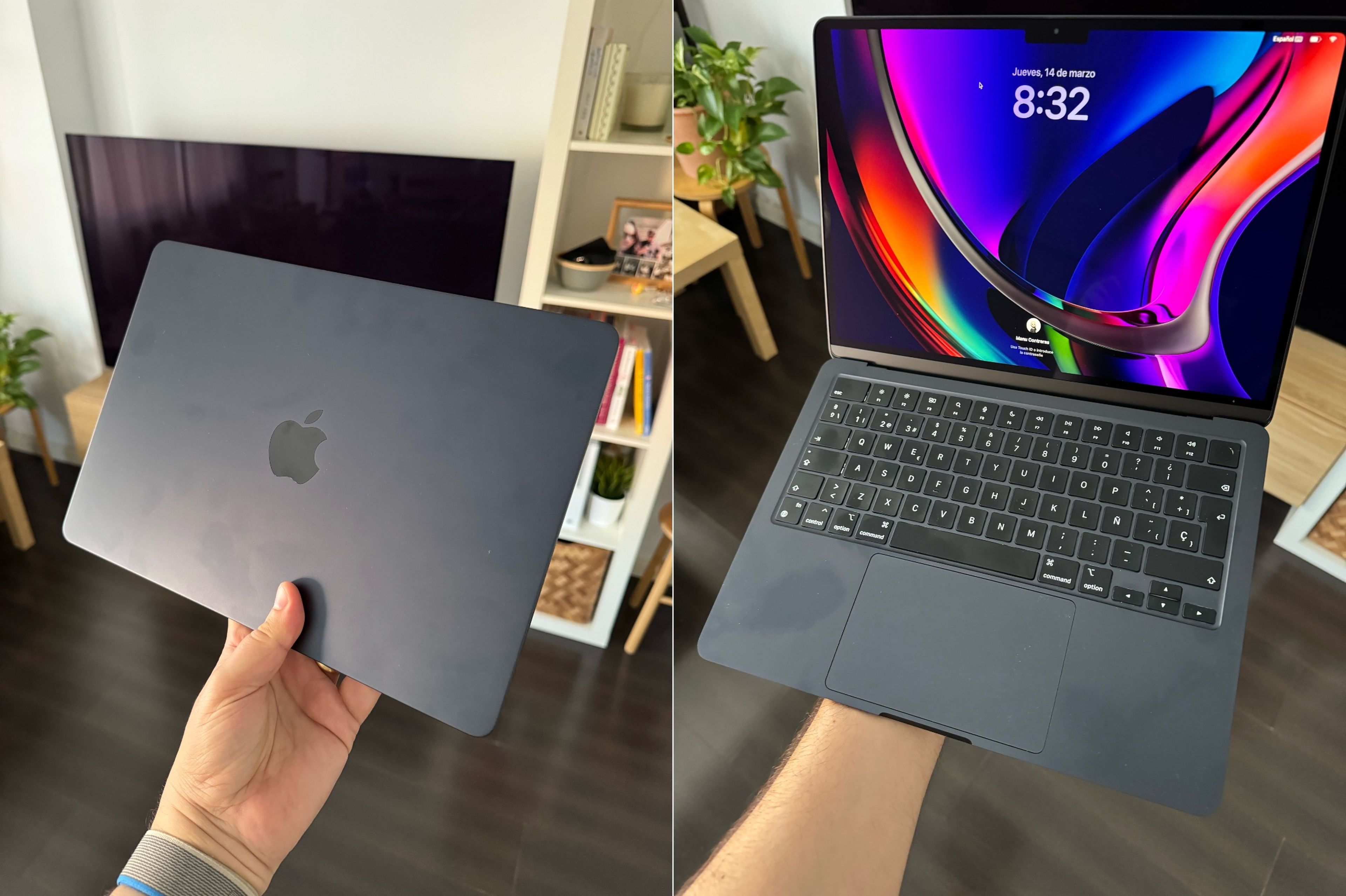 Apple MacBook Air de 13 pulgadas con chip M3, manchado de huellas por uso
