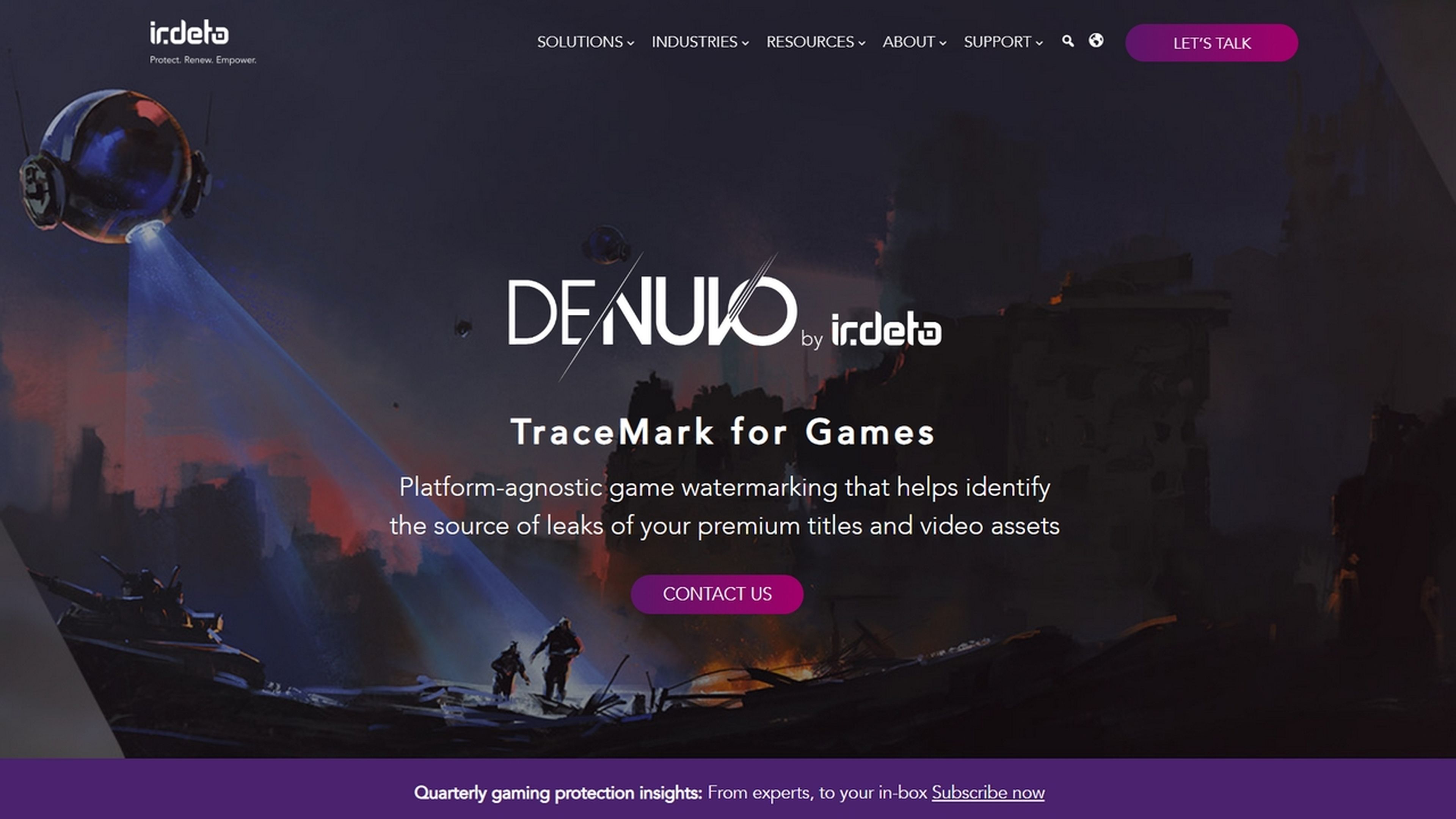 Denuvo presenta TraceMark for games, para rastrear a los que filtran información de videojuegos