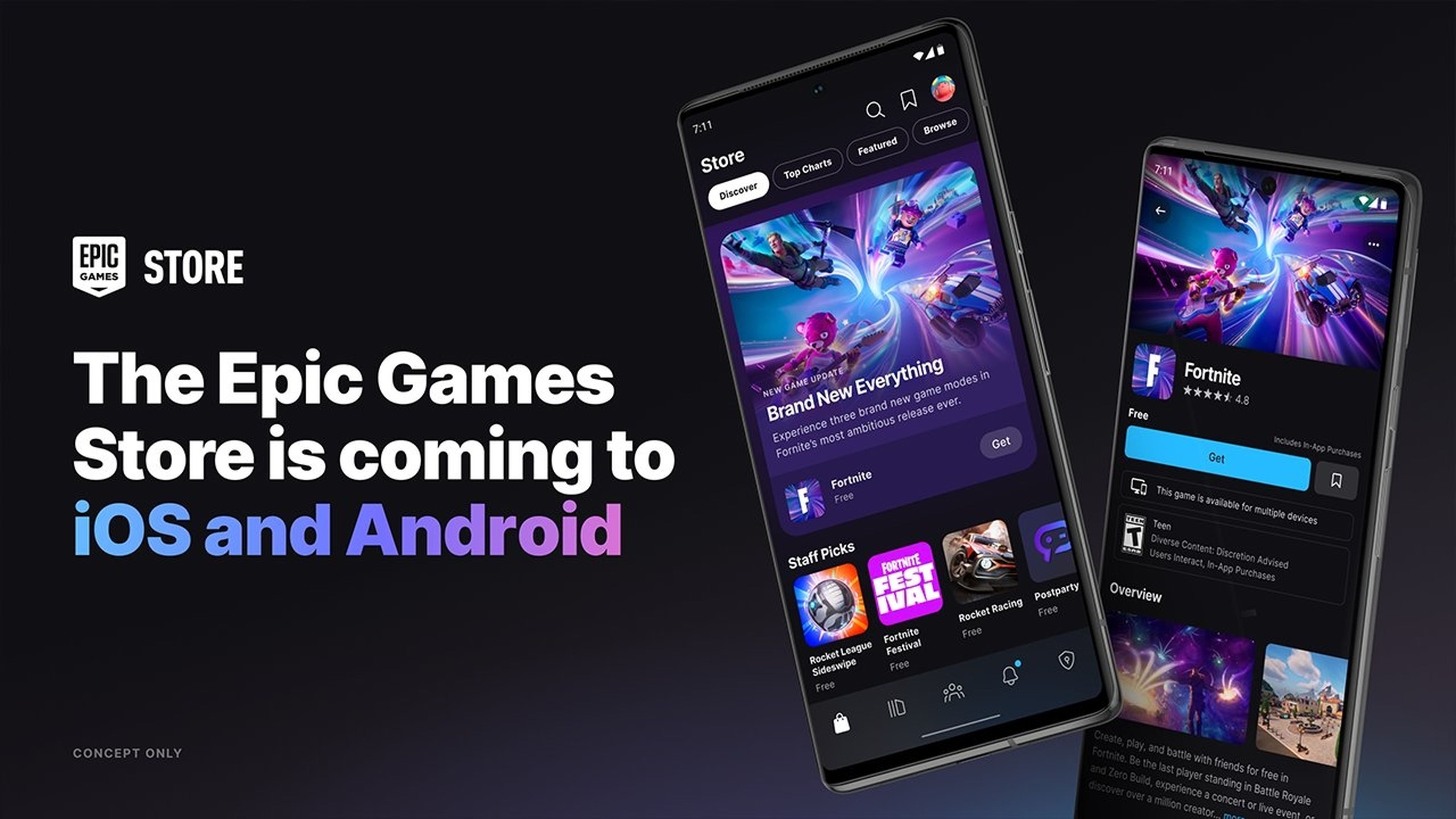 Epic anuncia la apertura de la tienda Epic Games Store en iOS y Android, solo en Europa