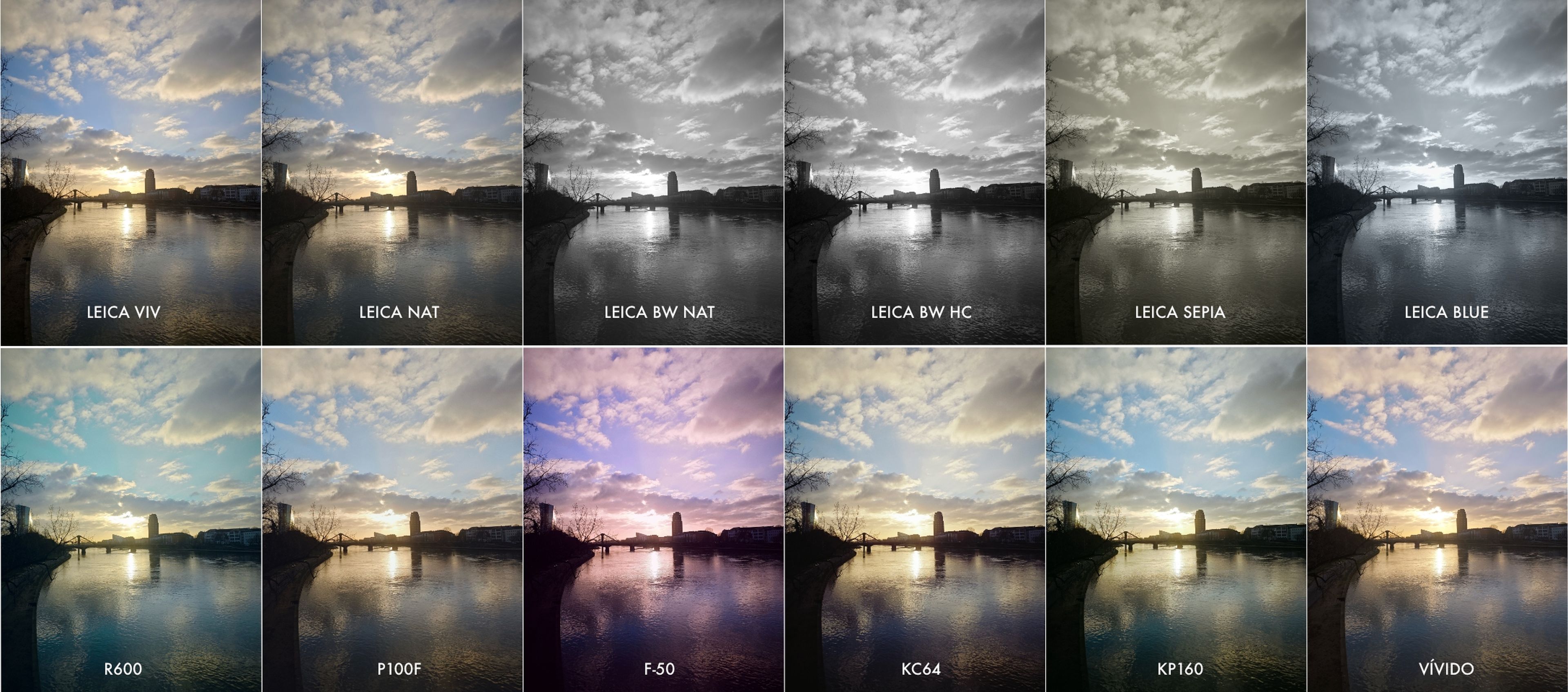 Todos los filtros disponibles creados por Leica en Xiaomi 14.