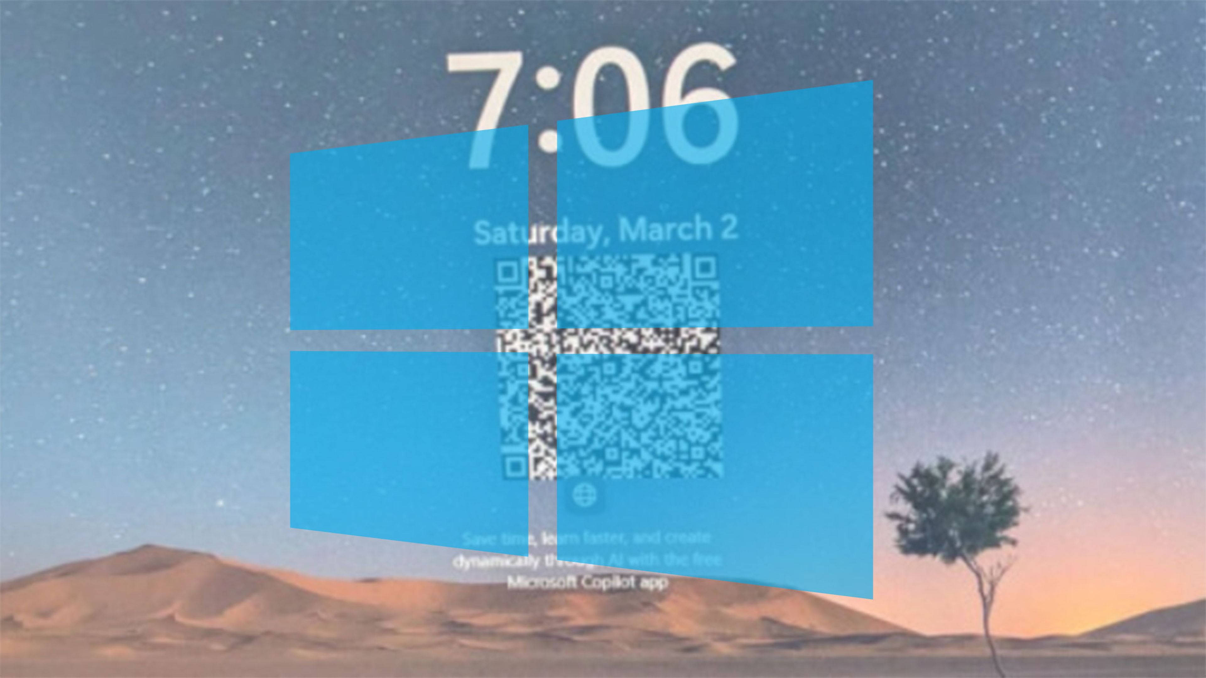 Microsoft sorprende con un misterioso código QR en la pantalla de bloqueo de Windows 11 y esto es lo que esconde