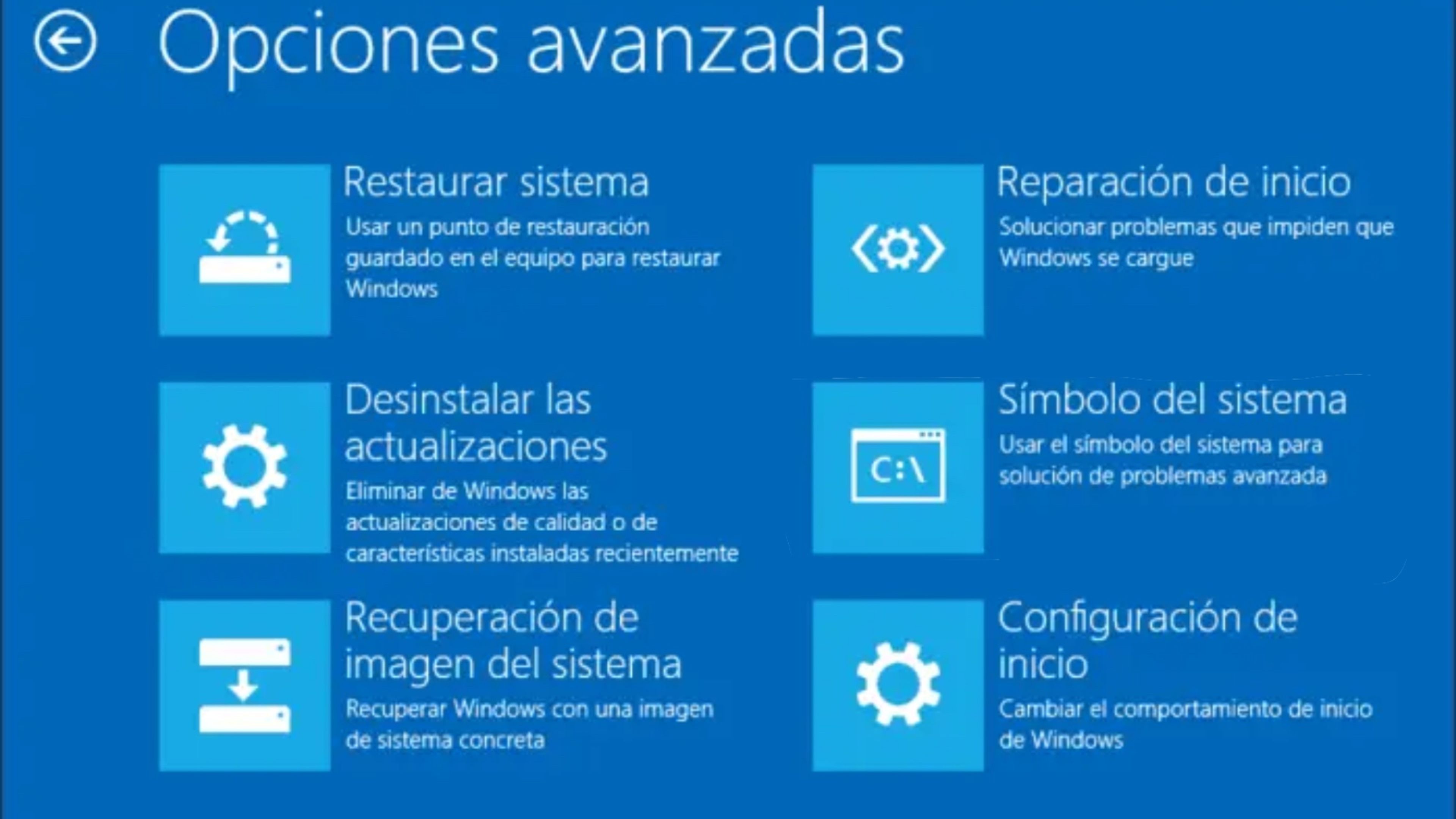 Opciones avanazdas Windows 11