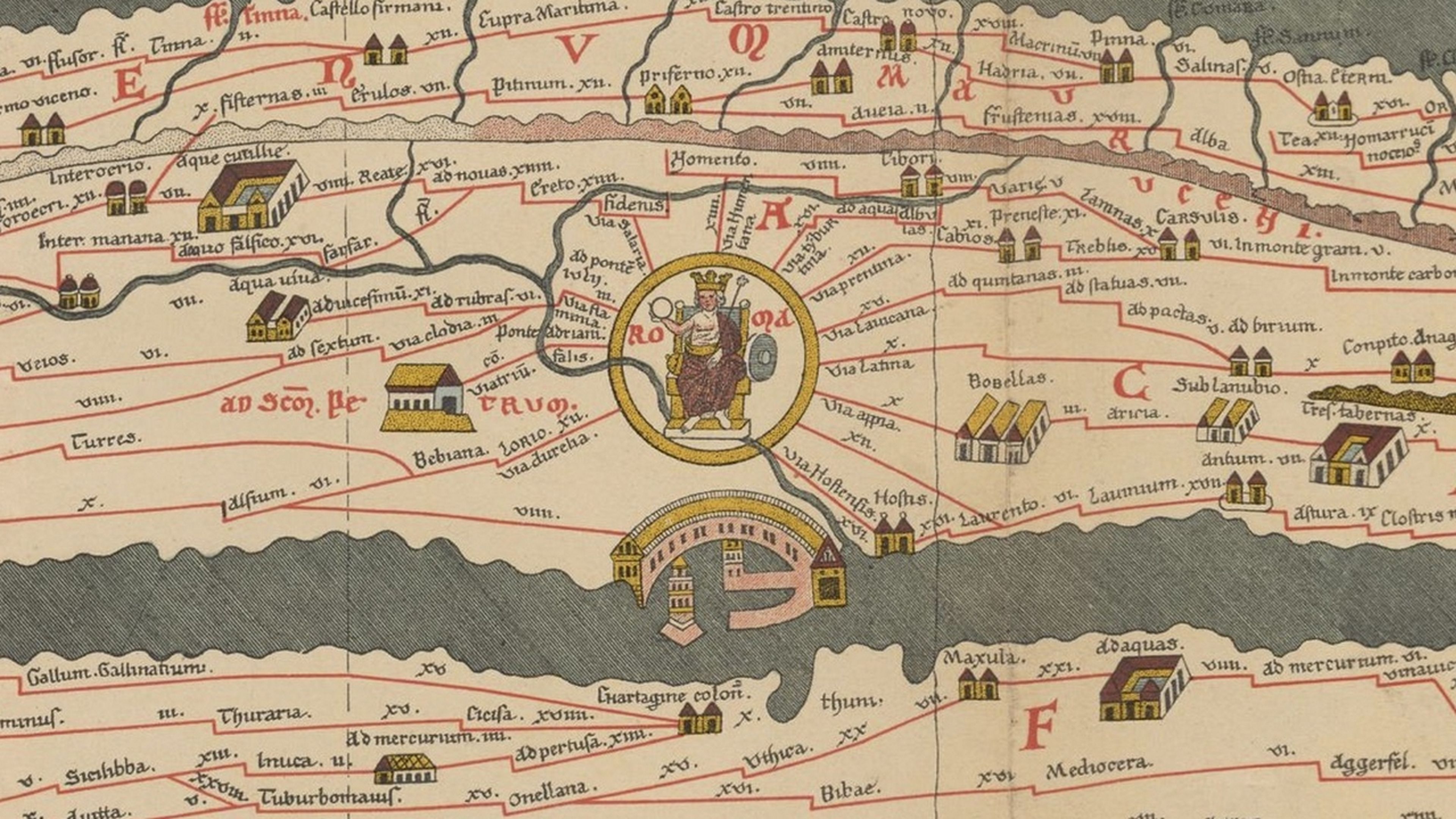 Tabula Peutingeriana, el único mapa de carreteras del Imperio Romano