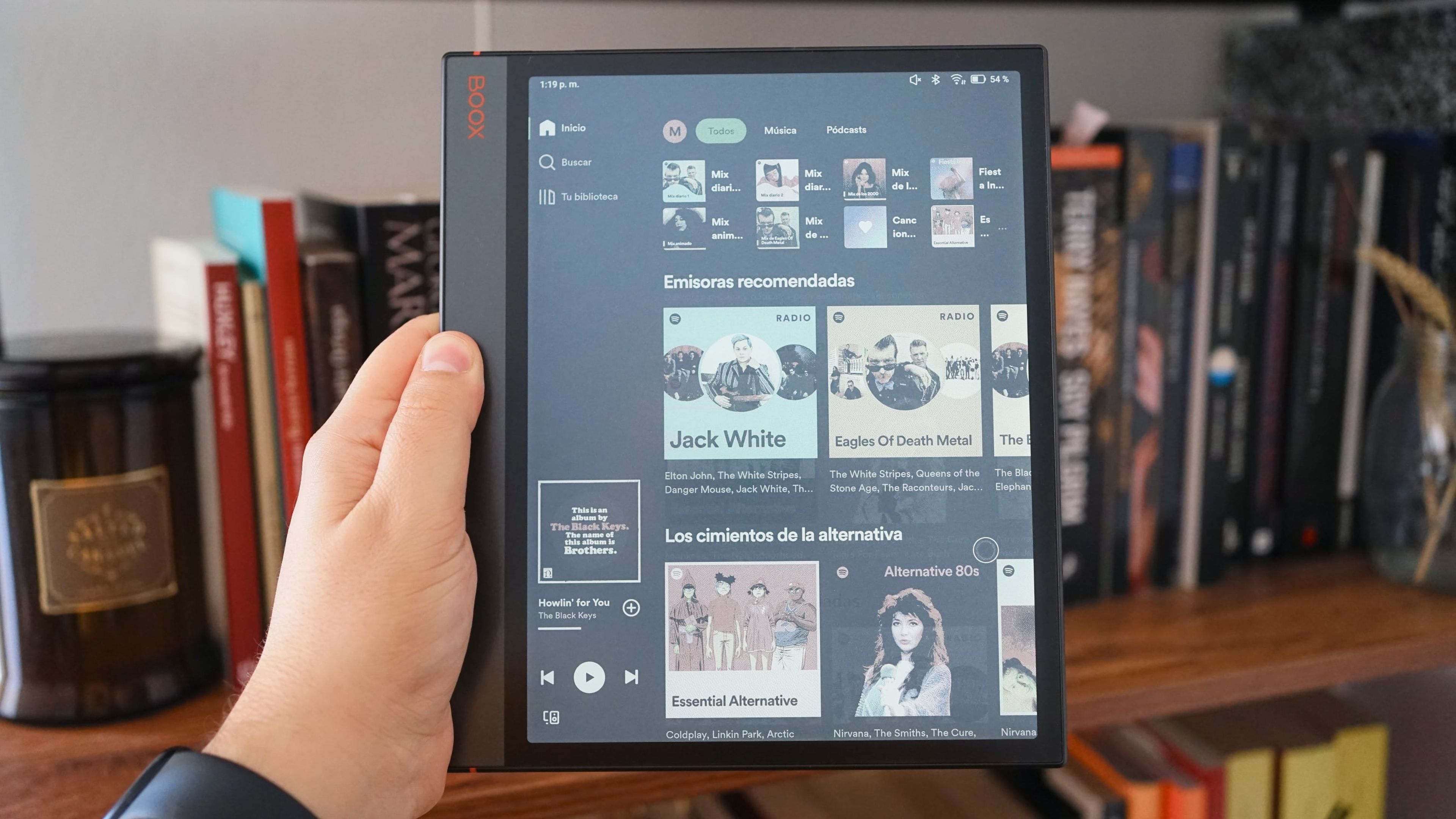 ¿Spotify en un lector de ebooks? Por qué no.