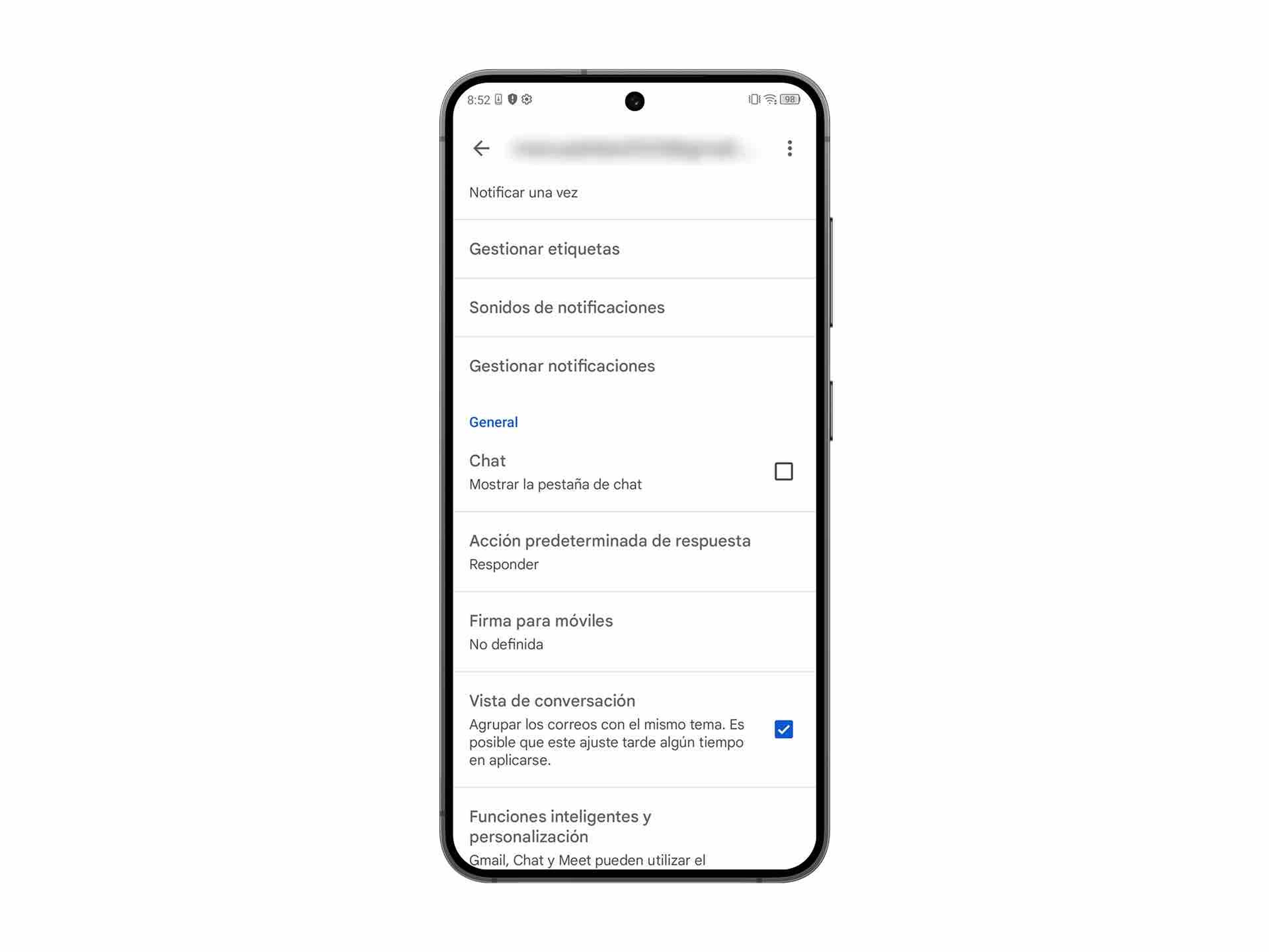 Cómo crear y cambiar una firma de los correos de Gmail en Android