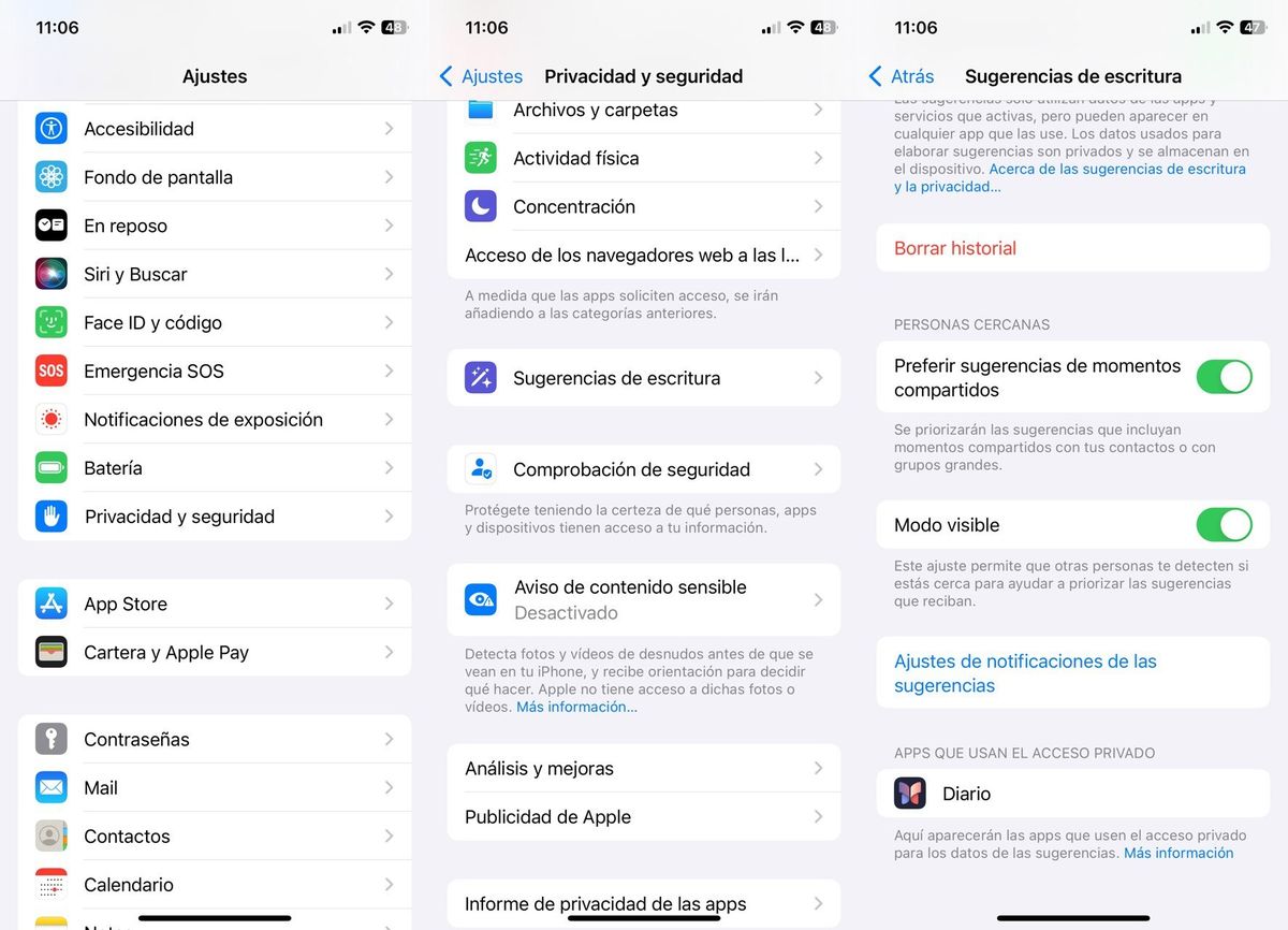 Cómo desactivar el Modo visible en el iPhone y iPad