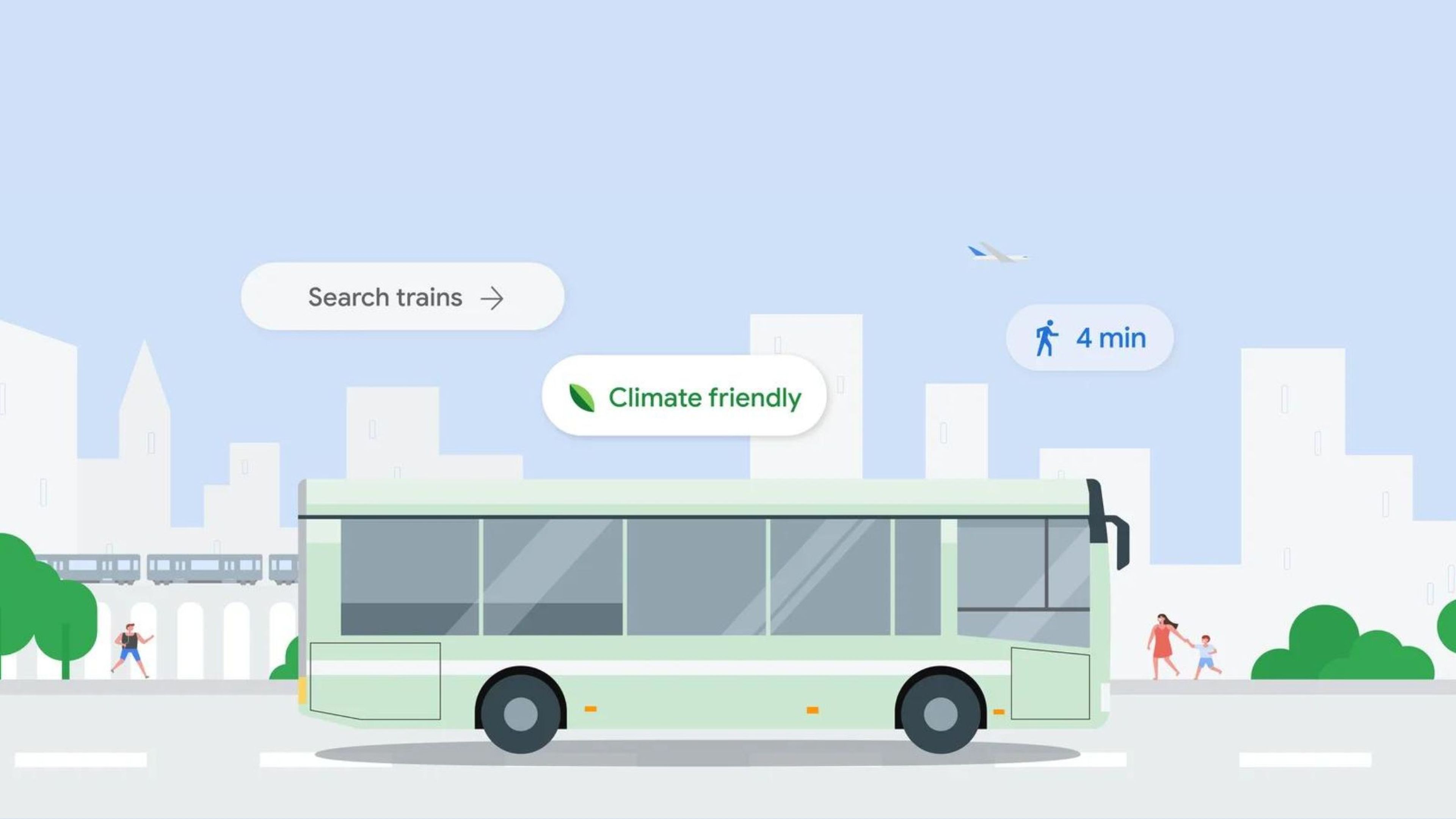 Google Maps mostrará rutas alternativas junto con las de coche y avión