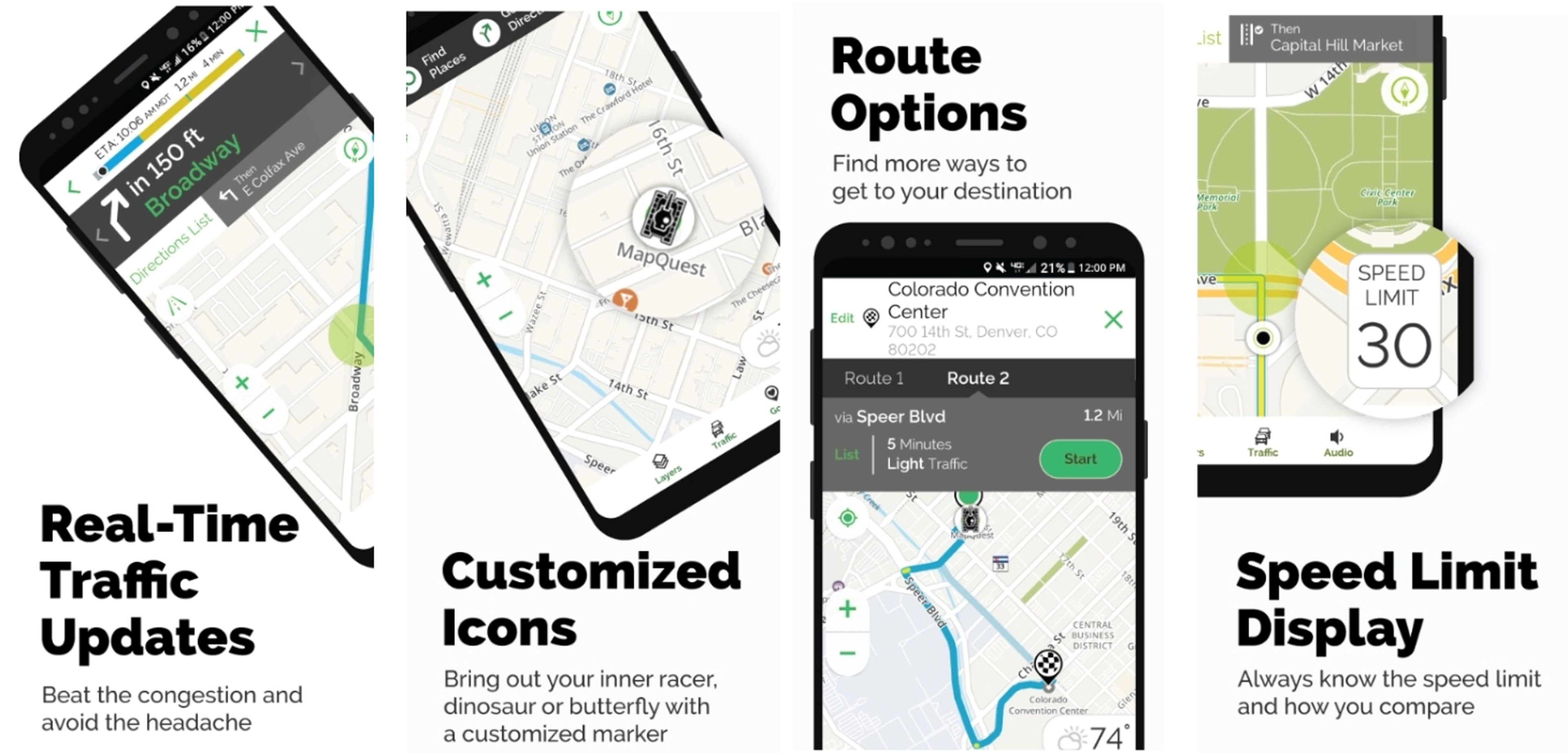 MapQuest app navegación 