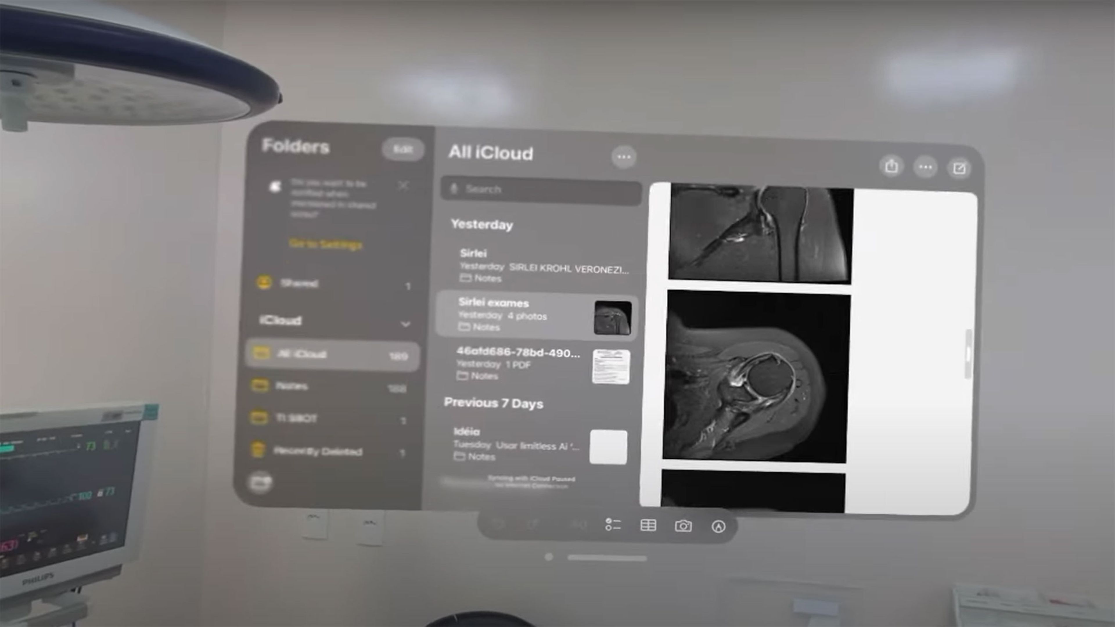 Este médico hizo uso del Apple Vision Pro para hacer una delicada cirugía de artroscopia y así vio la operación