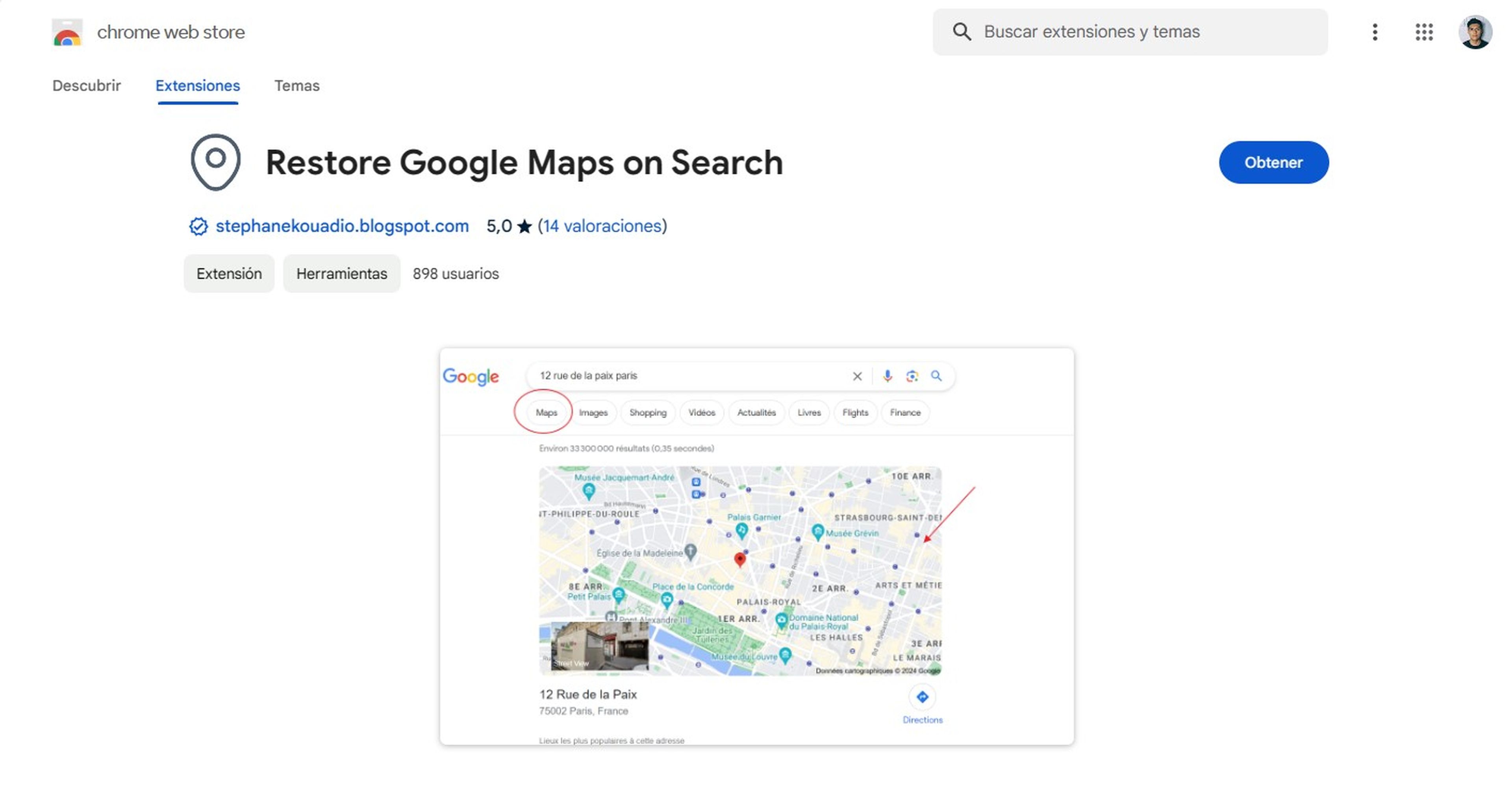 Así puedes recuperar el clic para abrir Google Maps desde el buscador de Google