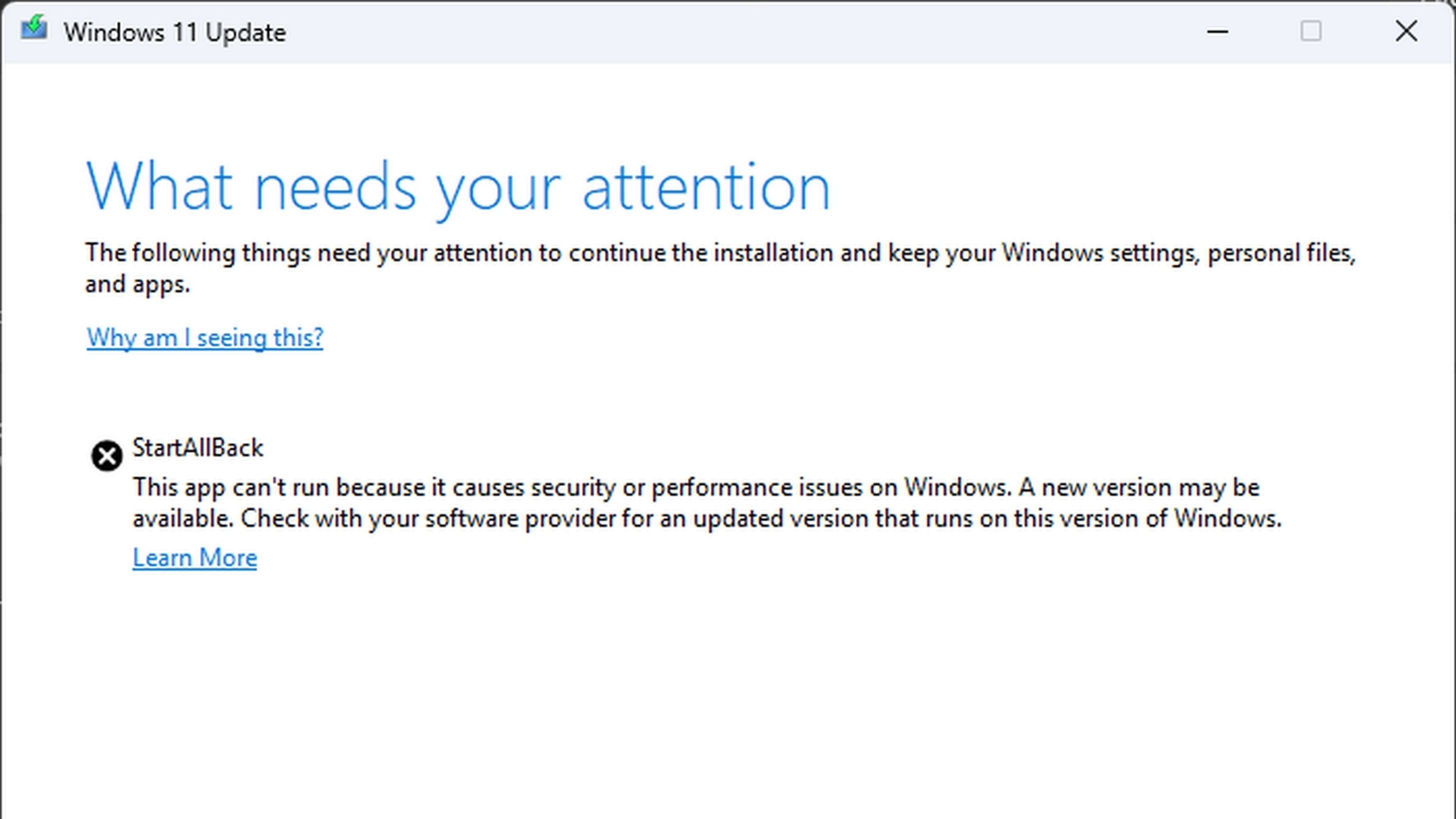 Windows 11 conflicto StartAllBack